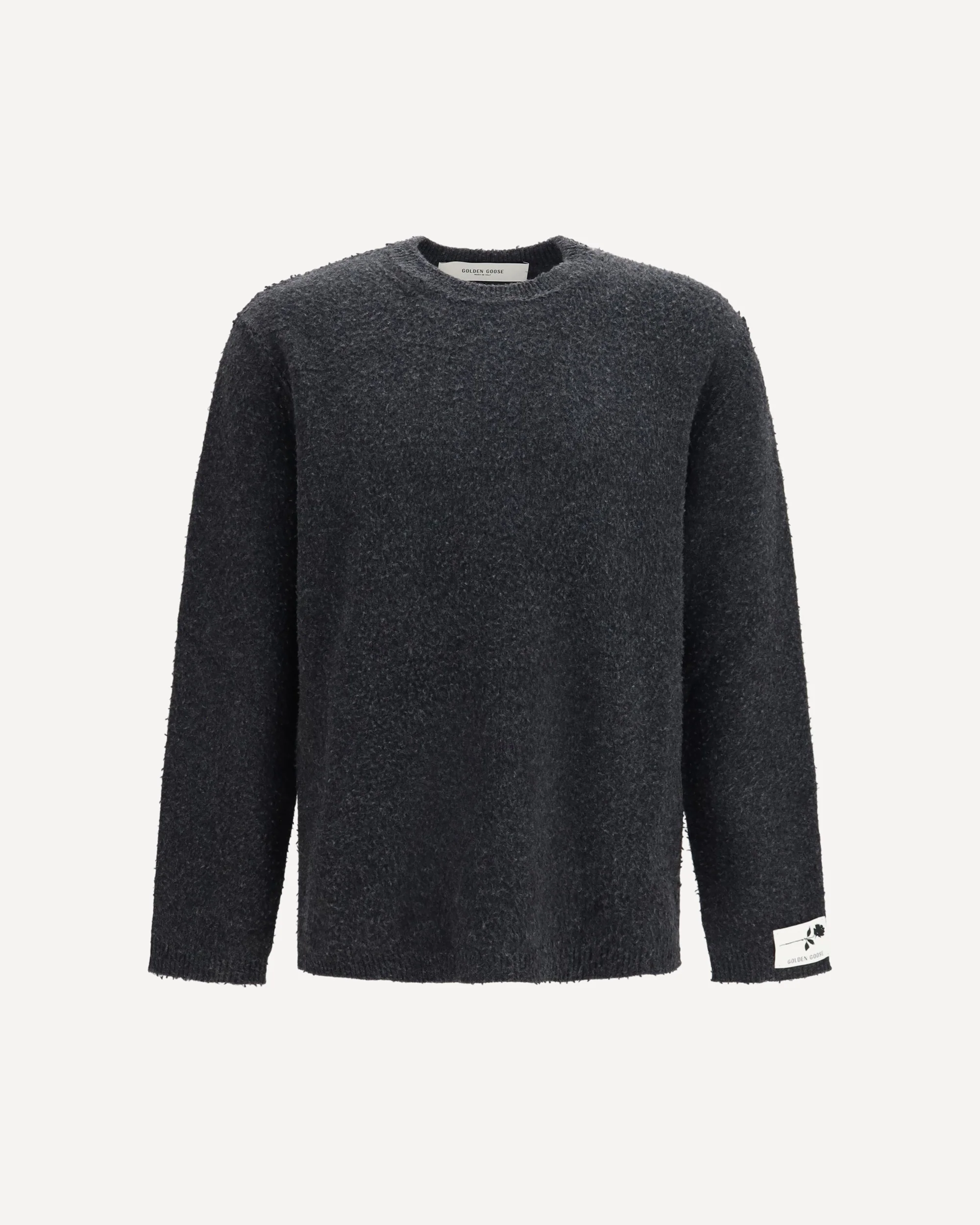 Crew neck wool Sweater - GREY | Cheap Luxury Handbags Store,