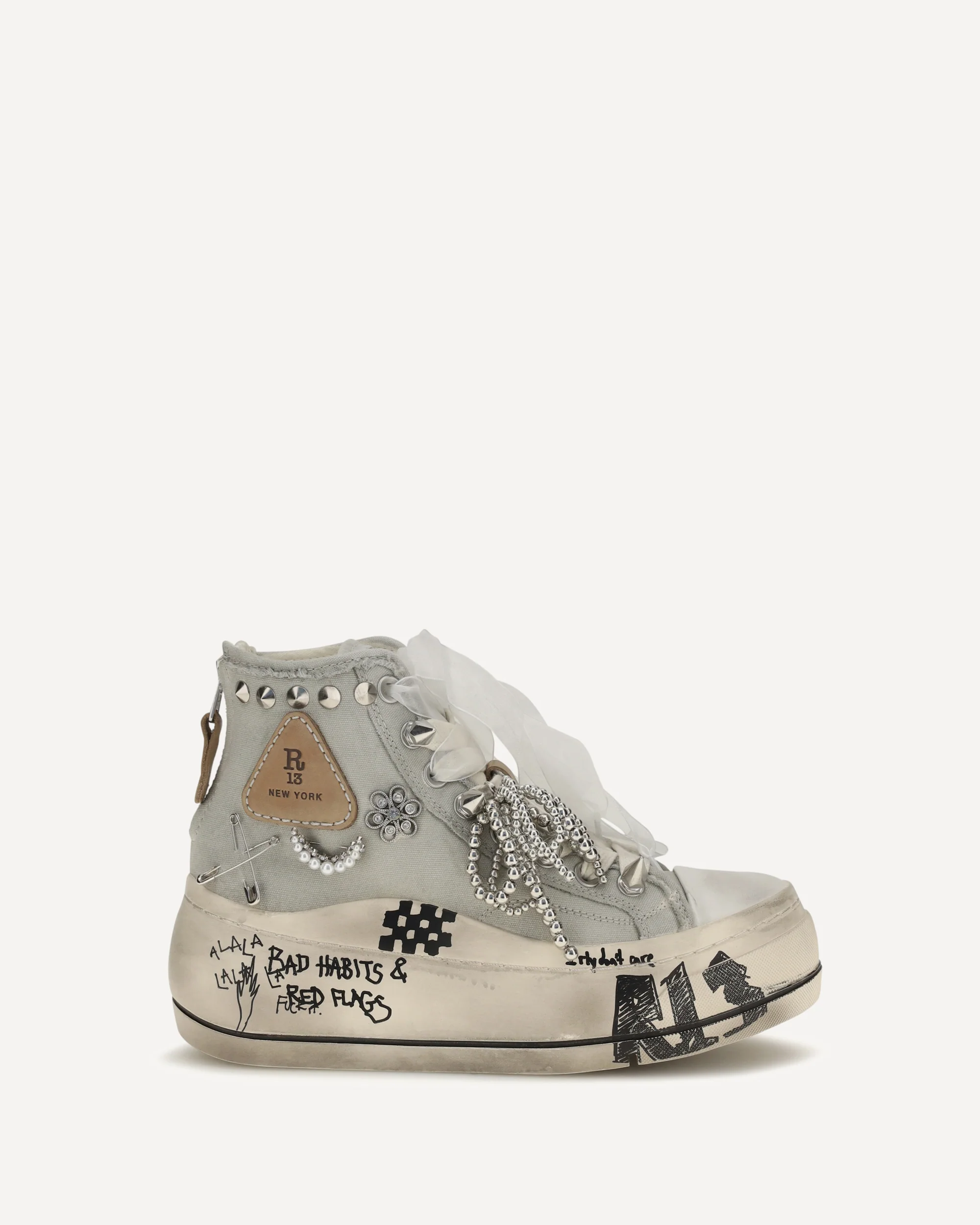 High Top Sneakers - WHITE | Cheap Luxury Handbags Store,