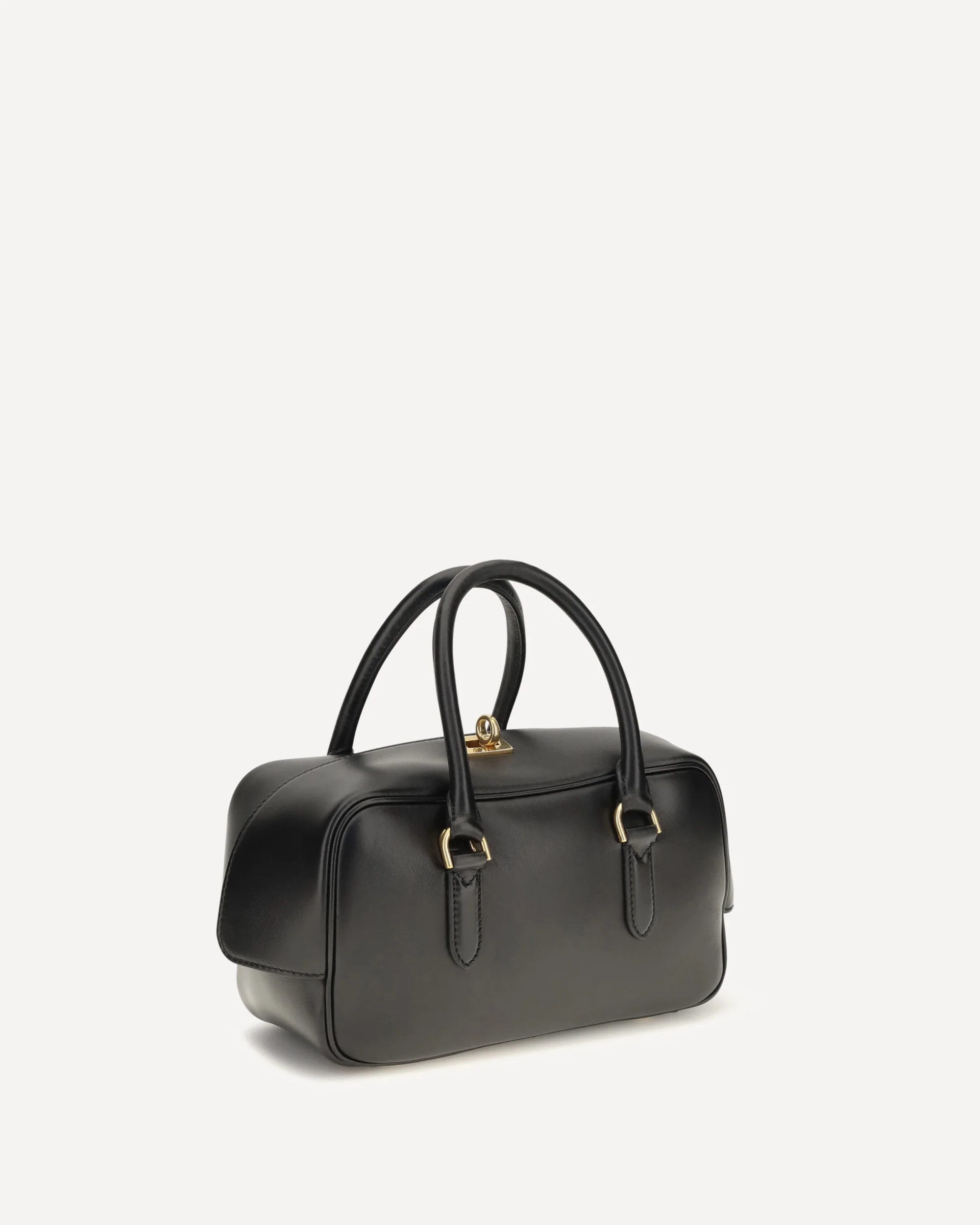 Small Le 7 Bowling Handbag - BLACK | Cheap Luxury Handbags Store,