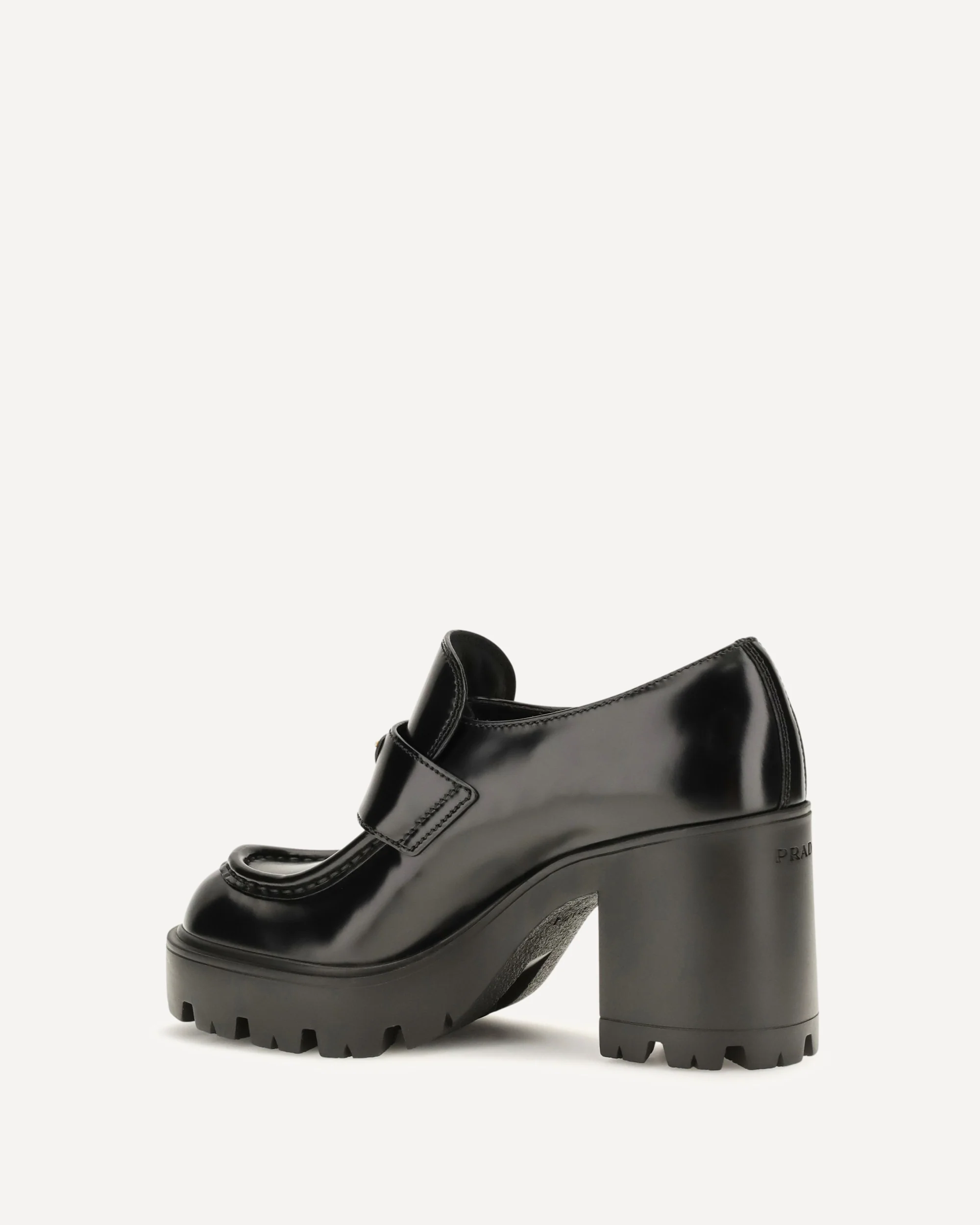 Leather heeled Loafers - BLACK | Cheap Luxury Handbags Store,