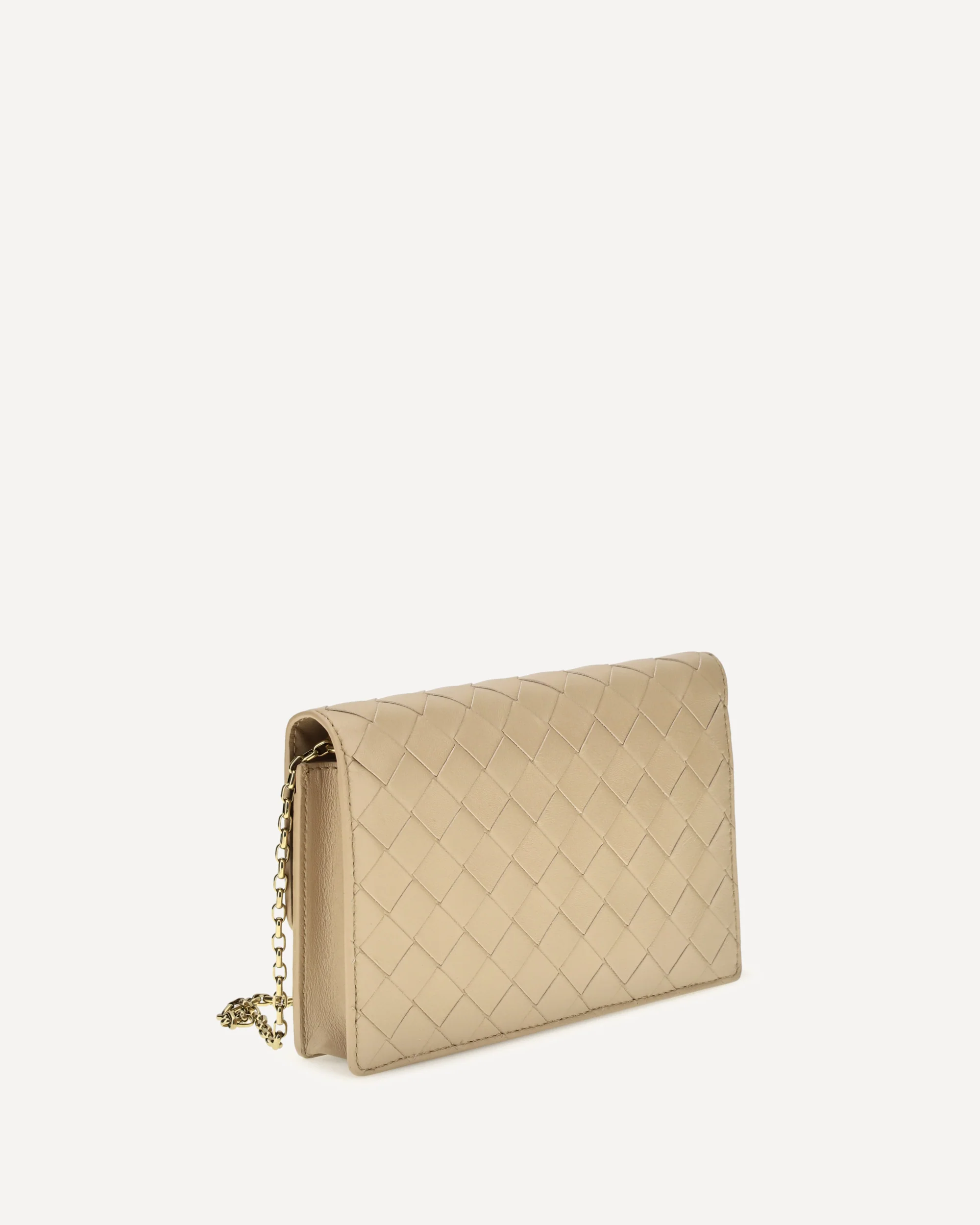 Andiamo Pouch on Chain - BEIGE | Cheap Luxury Handbags Store,