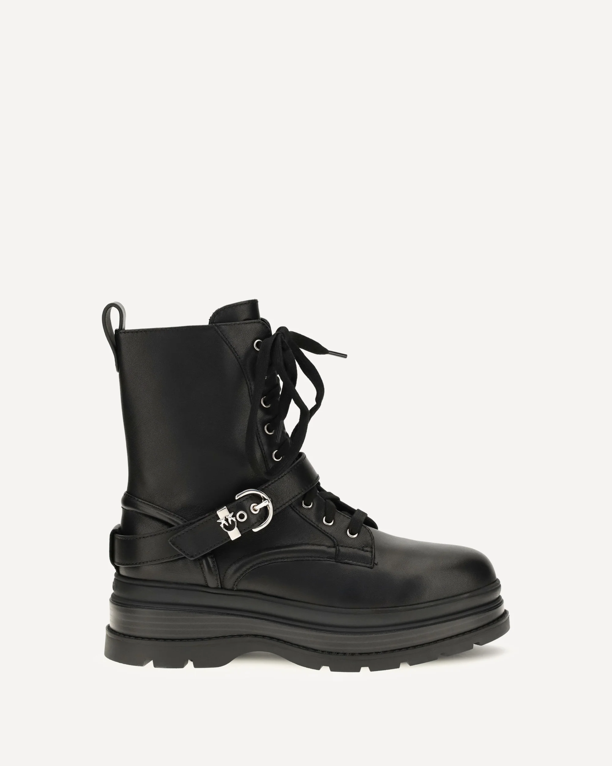 Eva lace-up leather ankle Boots - BLACK | Cheap Luxury Handbags Store,