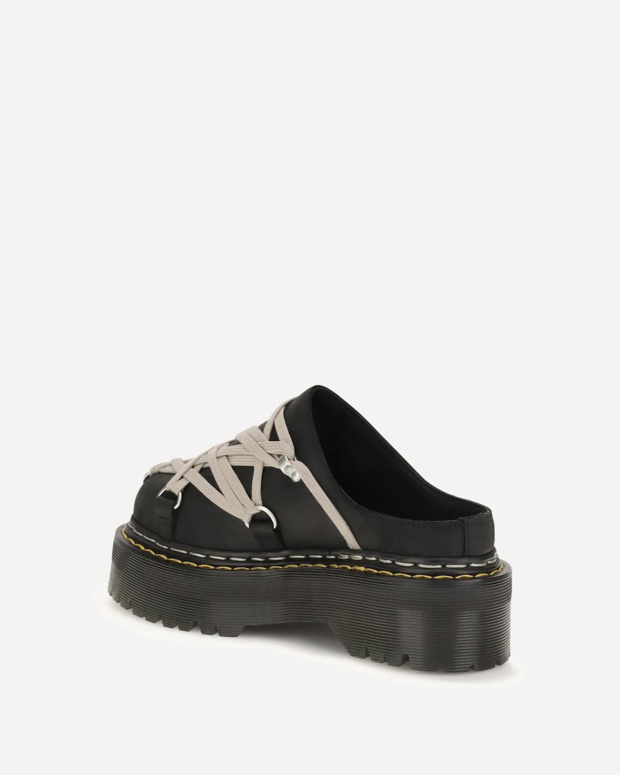 Quad Sole Megalace Mules - BLACK | Cheap Luxury Handbags Store,