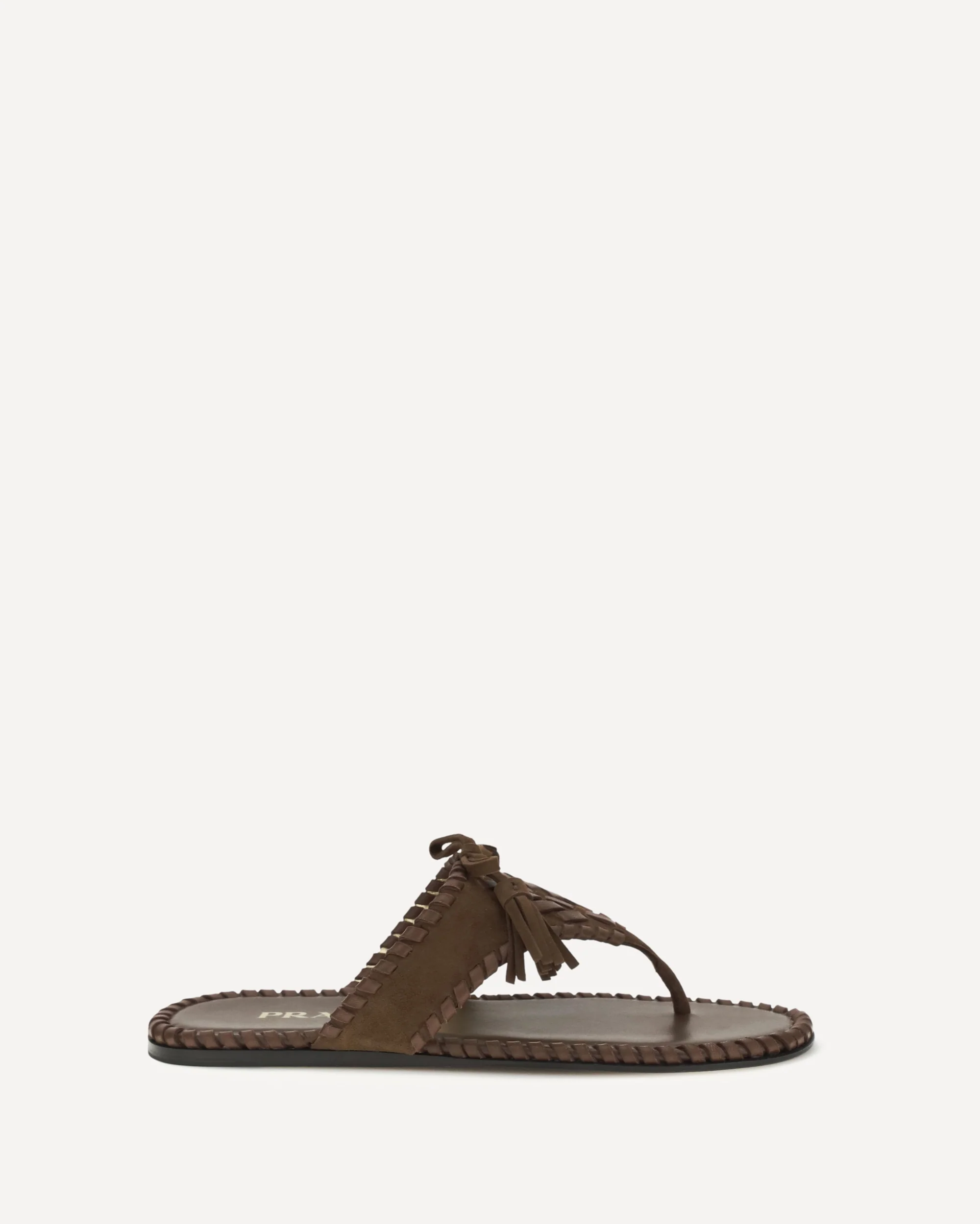 Thong Sandals with tassels - BROWN | Cheap Luxury Handbags Store,