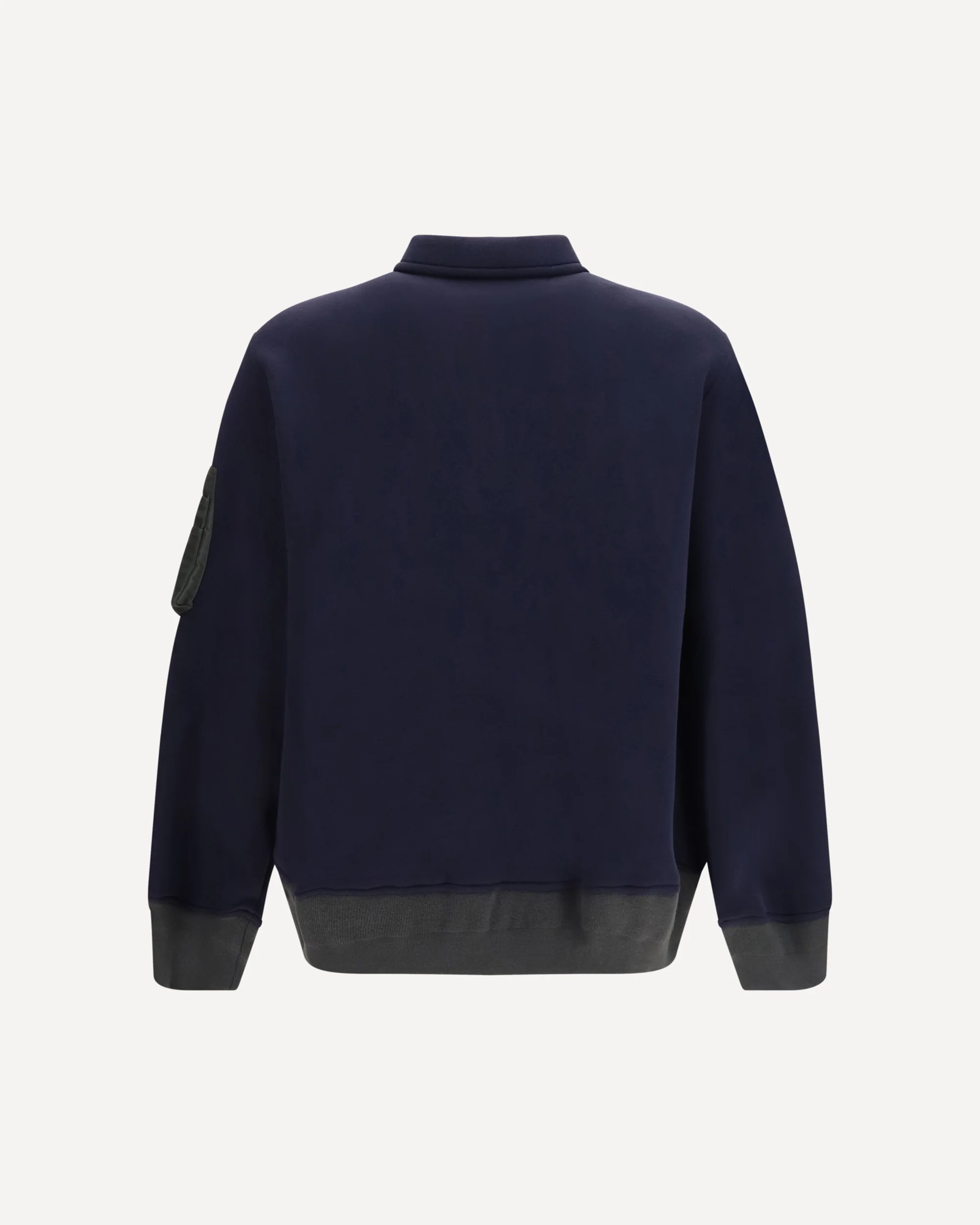 Terry cloth zip Polo - BLUE | Cheap Luxury Handbags Store,