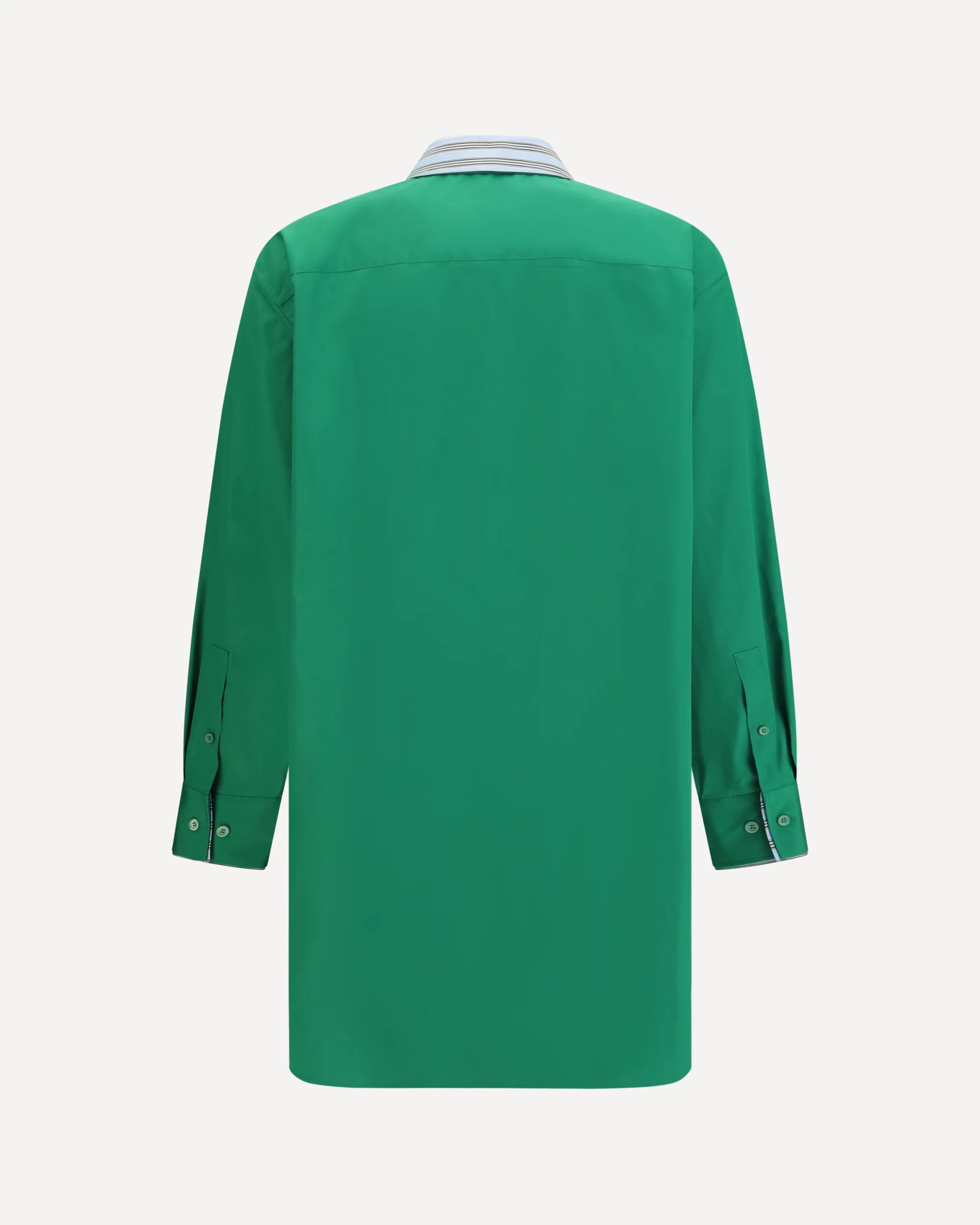 Cotton Chemisier Dress - GREEN | Cheap Luxury Handbags Store,