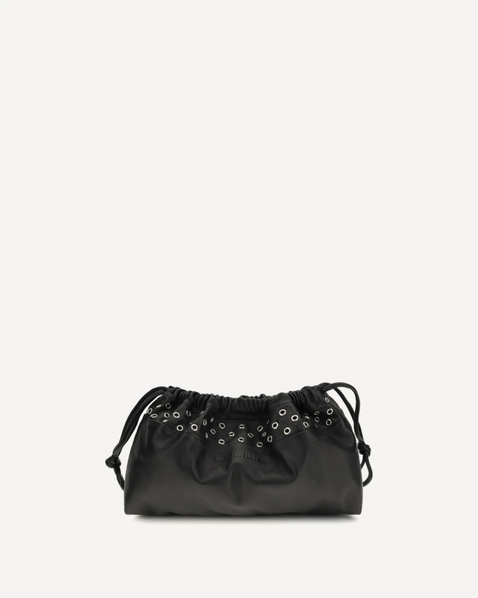 Double Clutch with eyelets - BLACK | Cheap Luxury Handbags Store,