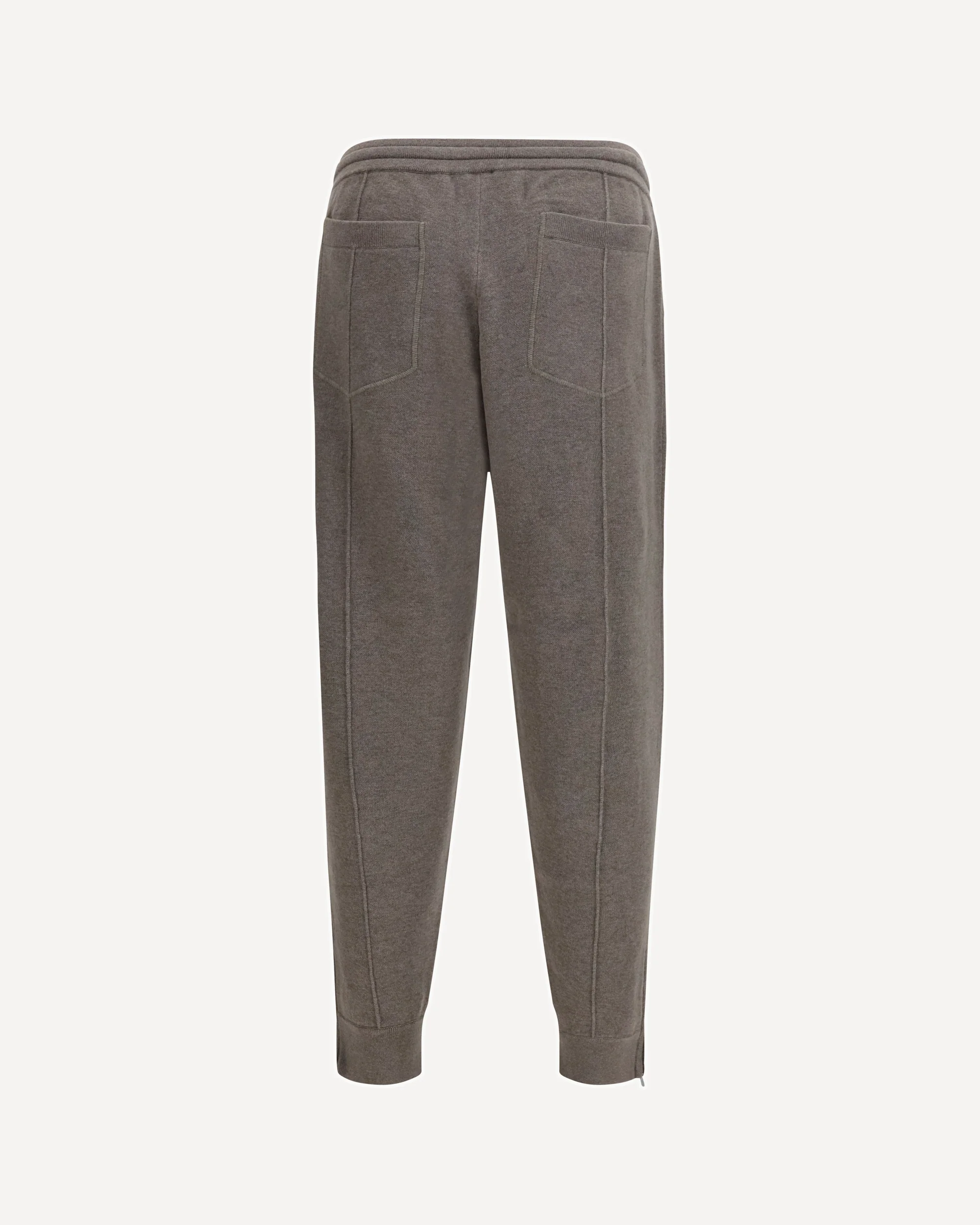 Double-knit cashmere Pants with Crête and zips at the hem - GREEN | Cheap Luxury Handbags Store,