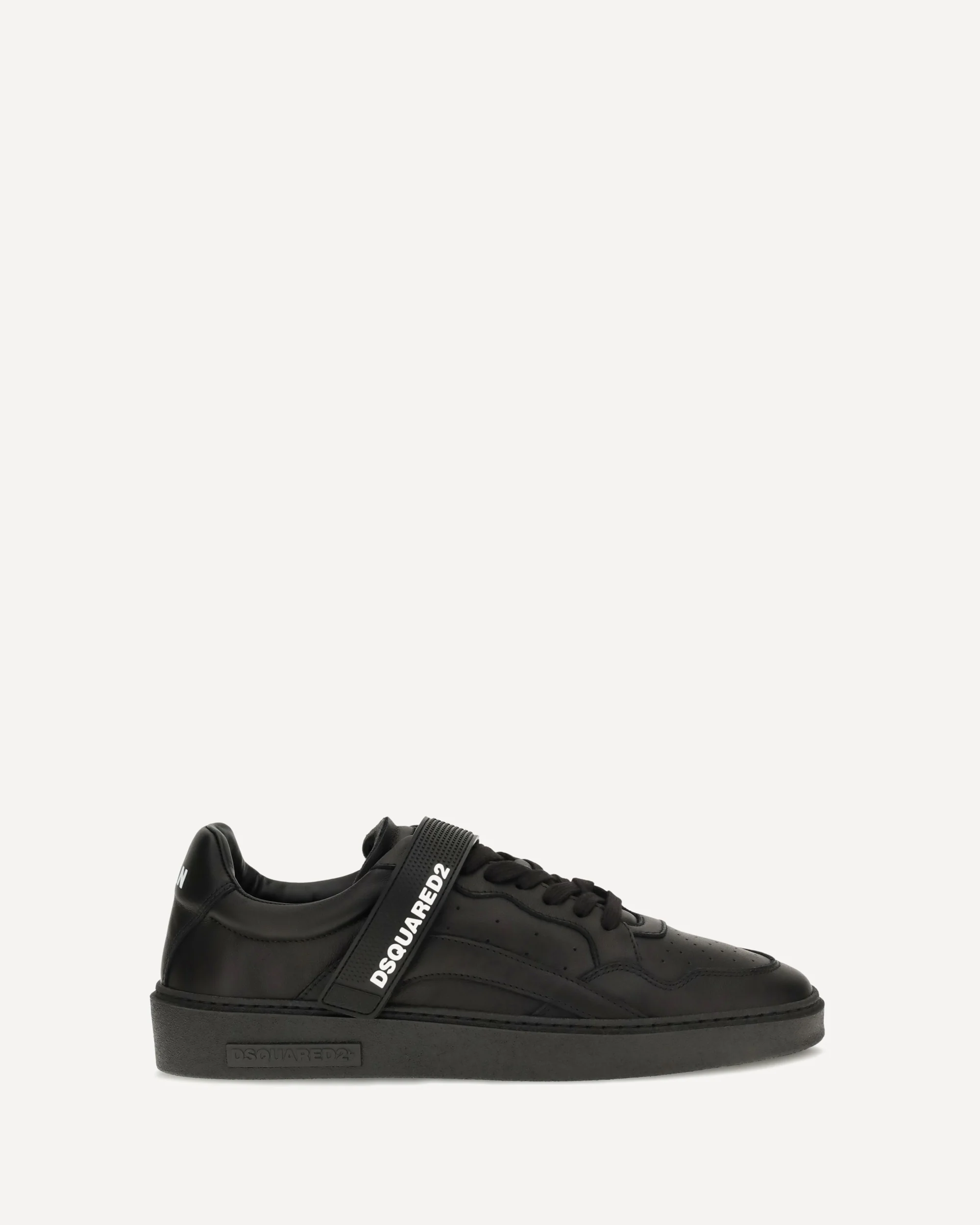 Leather strap Sneakers - BLACK | Cheap Luxury Handbags Store,