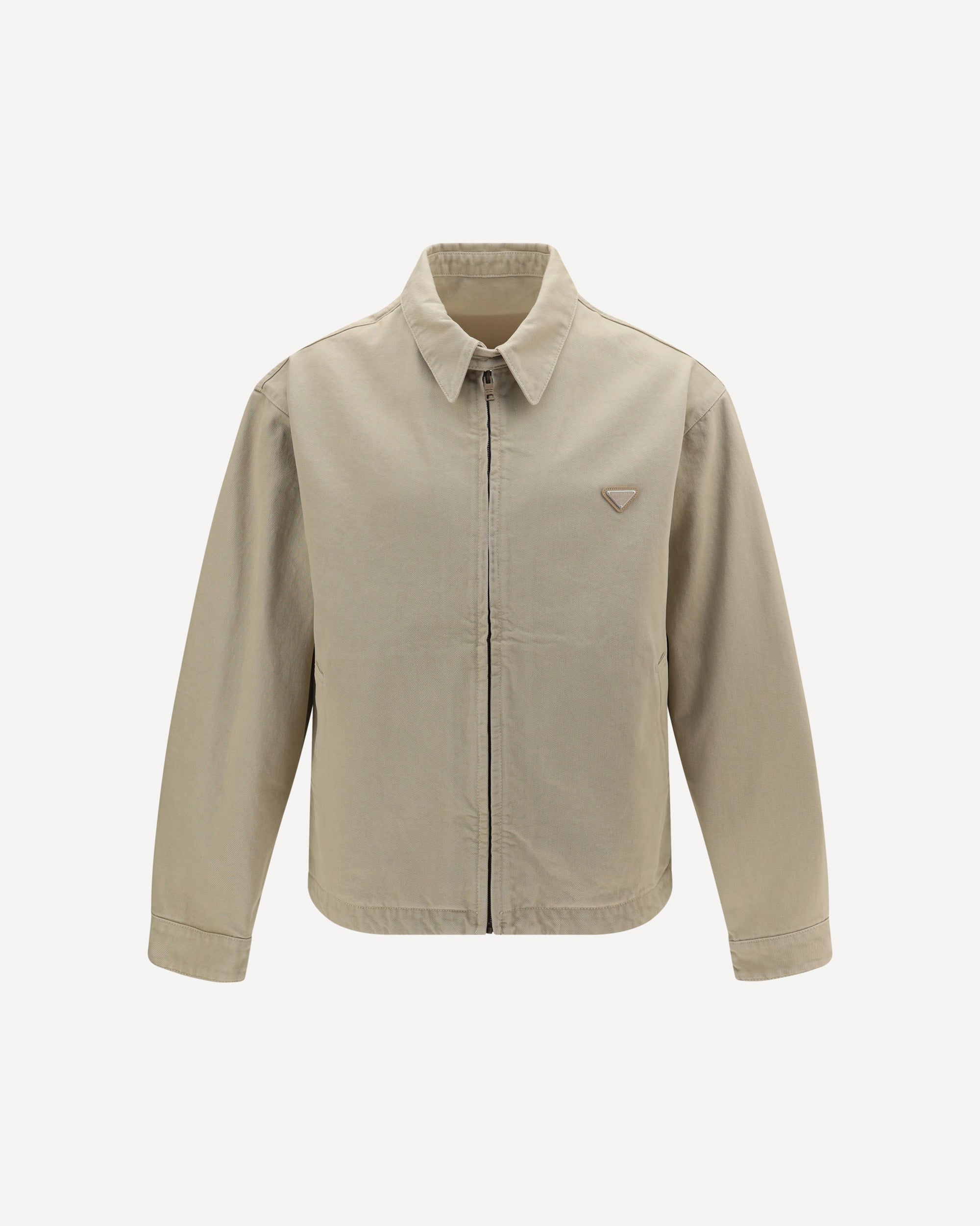 Denim Blouson Jacket - BEIGE | Cheap Luxury Handbags Store,