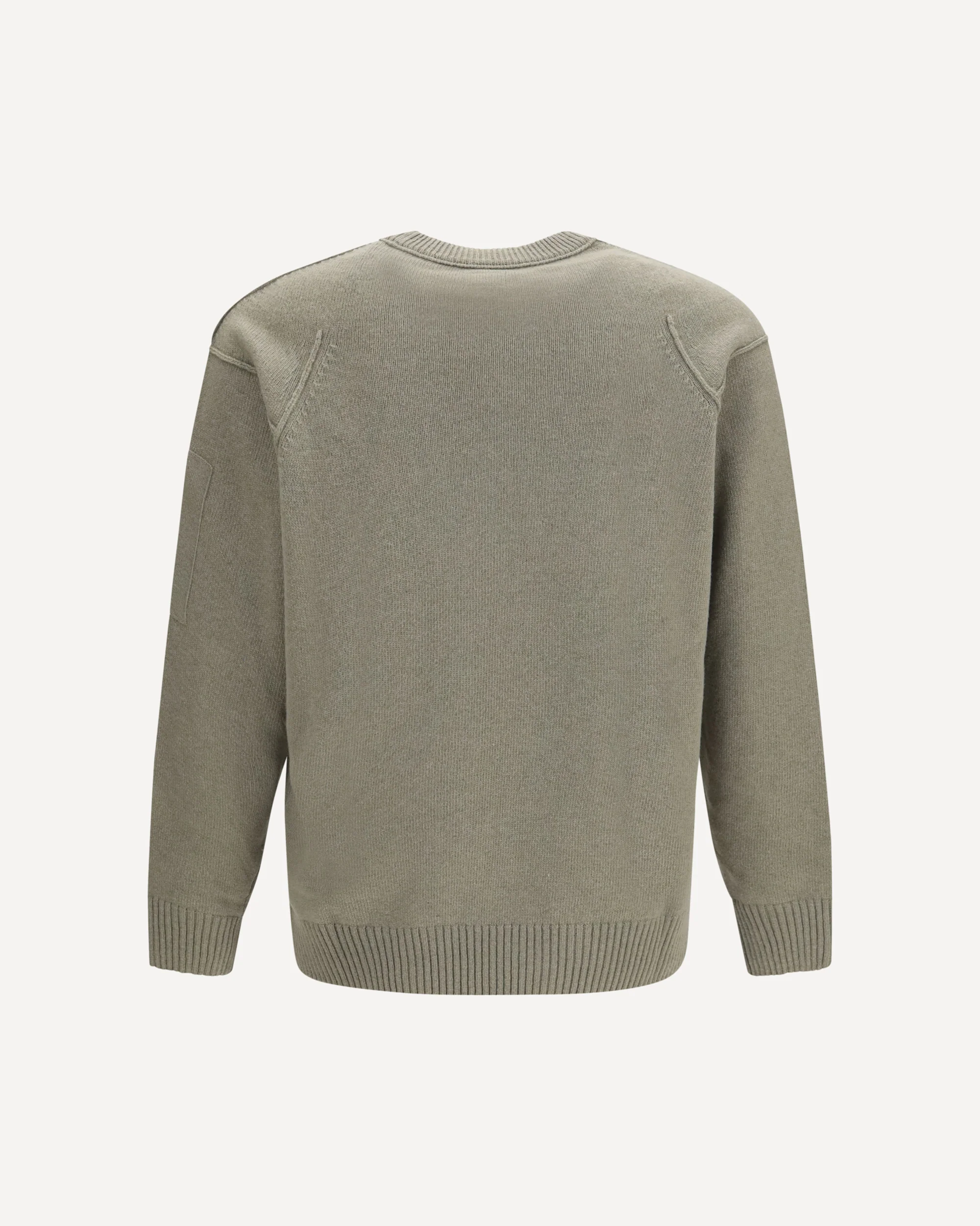 GRS lambswool crewneck Sweater - KHAKI  | Cheap Luxury Handbags Store,