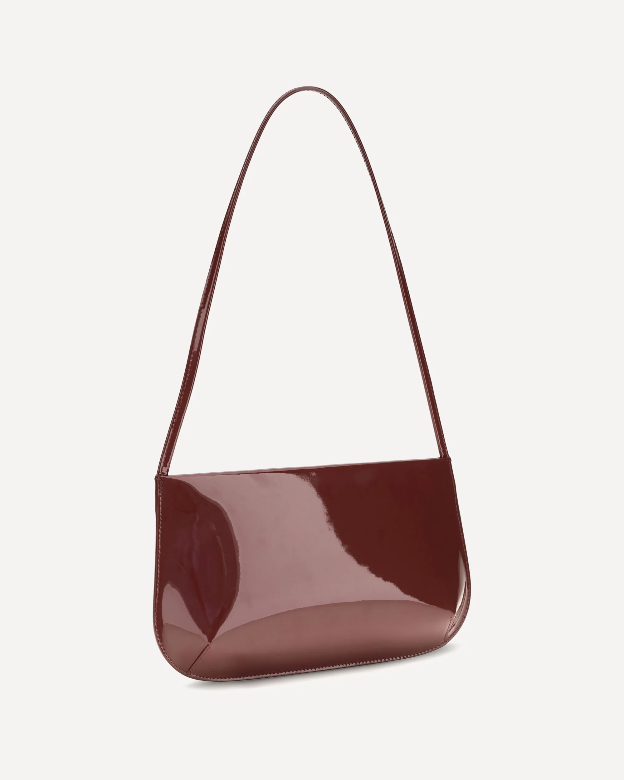 Bra brushed leather Shoulder Bag - BORDEAUX | Cheap Luxury Handbags Store,