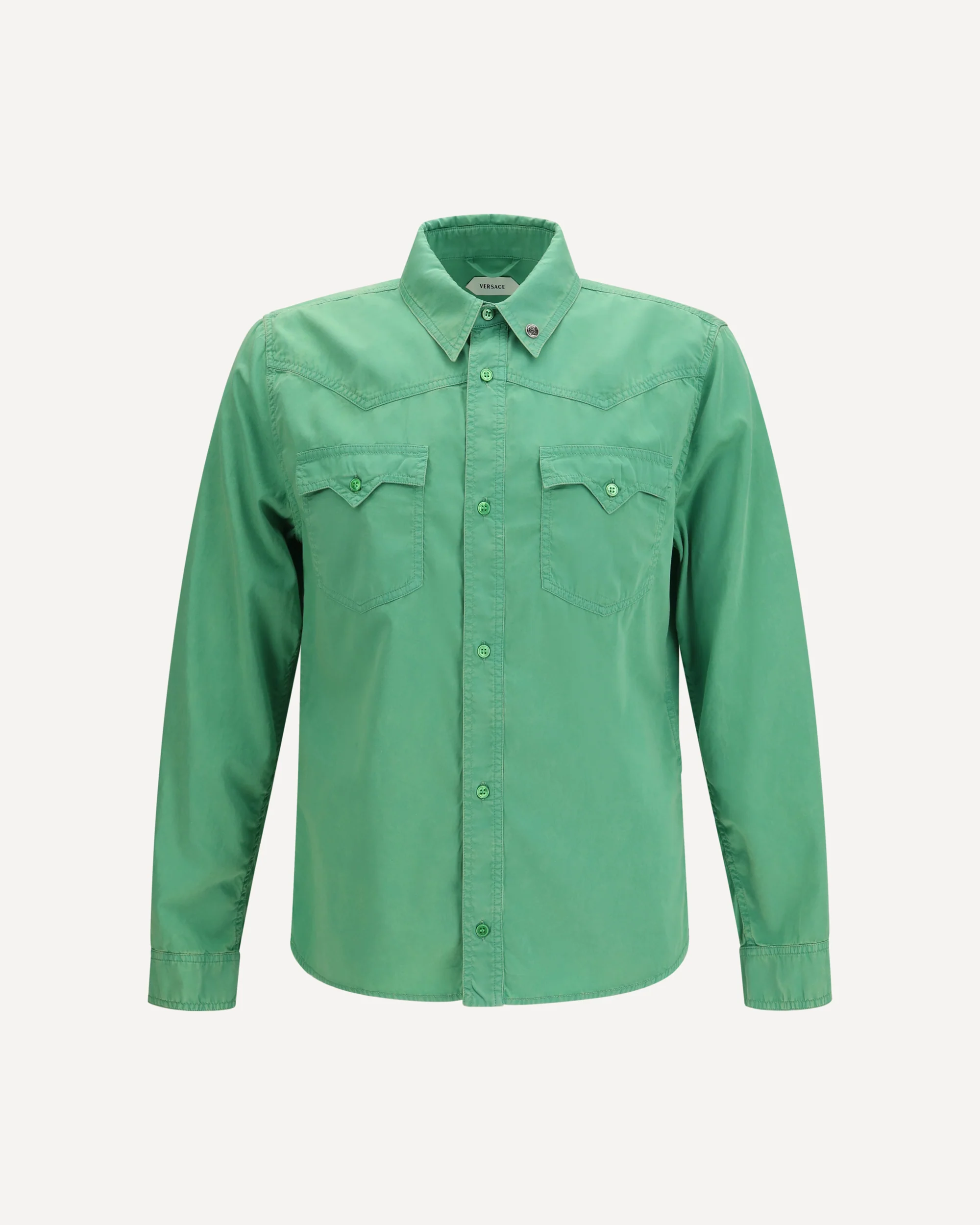 Cotton Shirt - GREEN | Cheap Luxury Handbags Store,