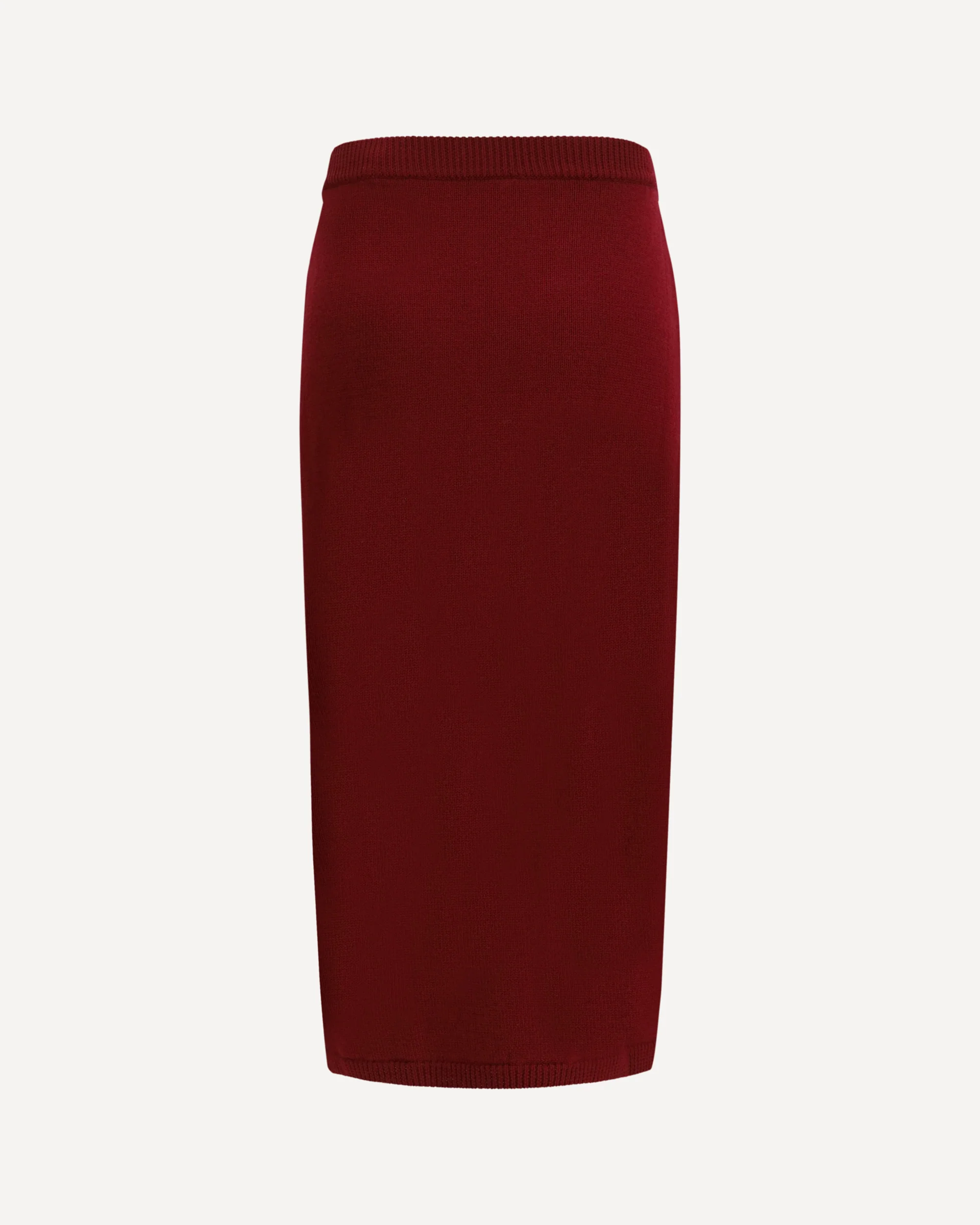 Merino wool midi Skirt - BORDEAUX | Cheap Luxury Handbags Store,