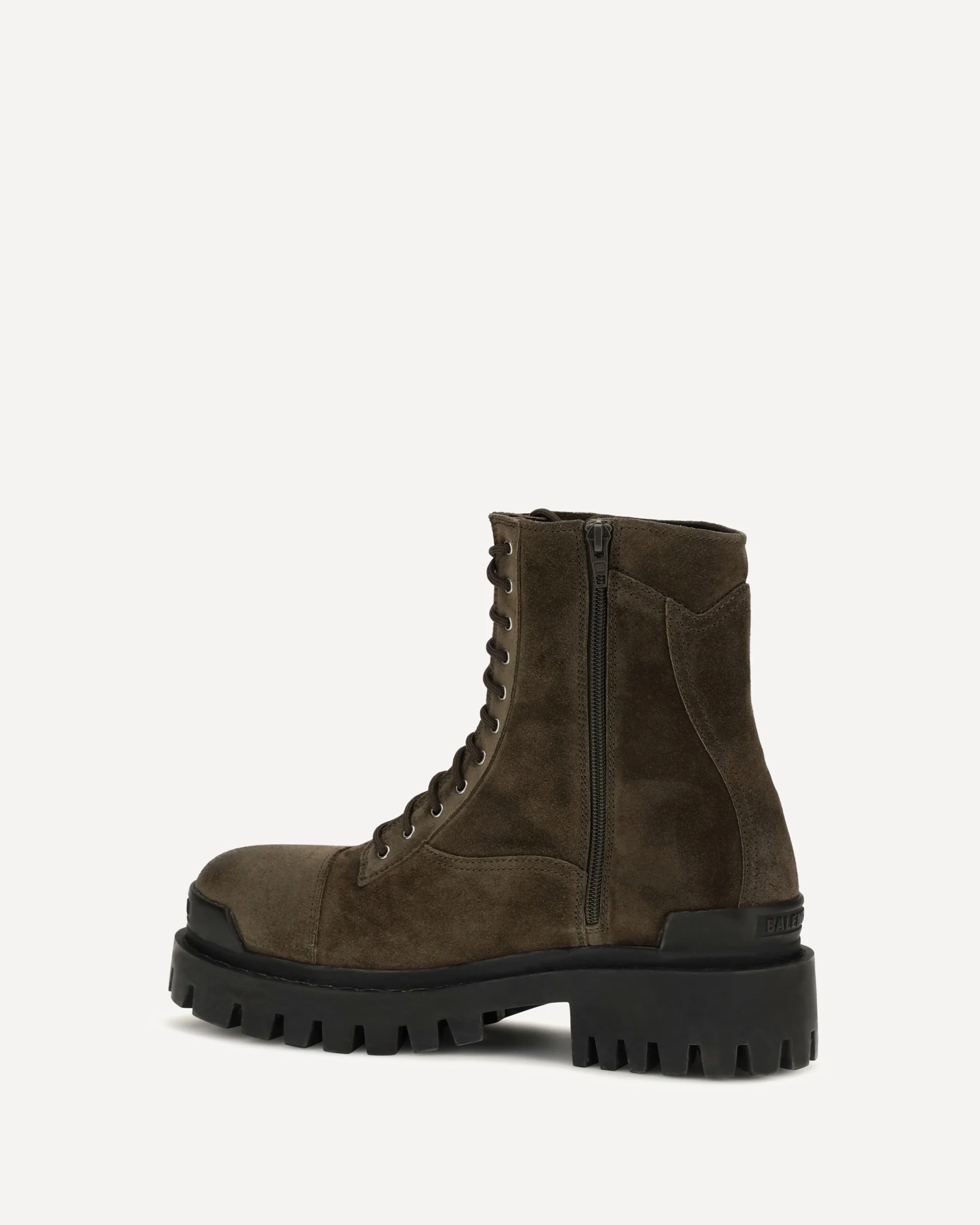 Combat Strike waxed suede calf leather Boots - GREEN | Cheap Luxury Handbags Store,