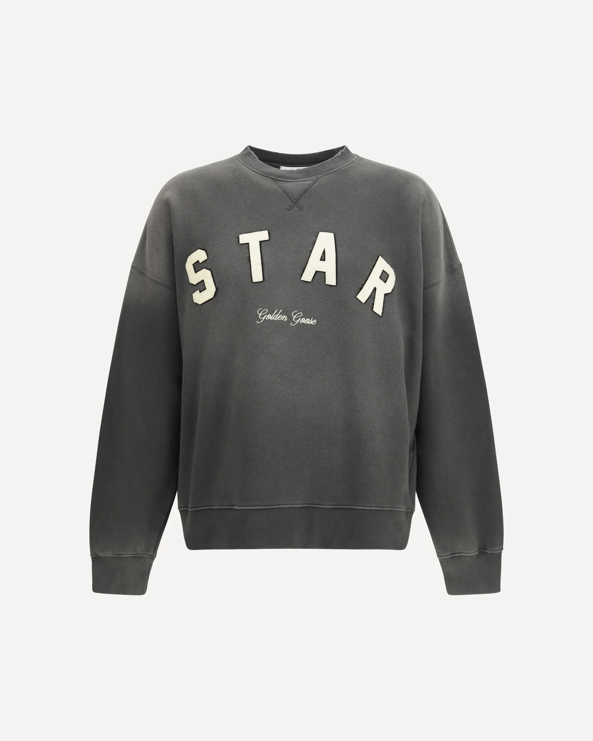 Star Embroidered Sweatshirt - GREY | Cheap Luxury Handbags Store,