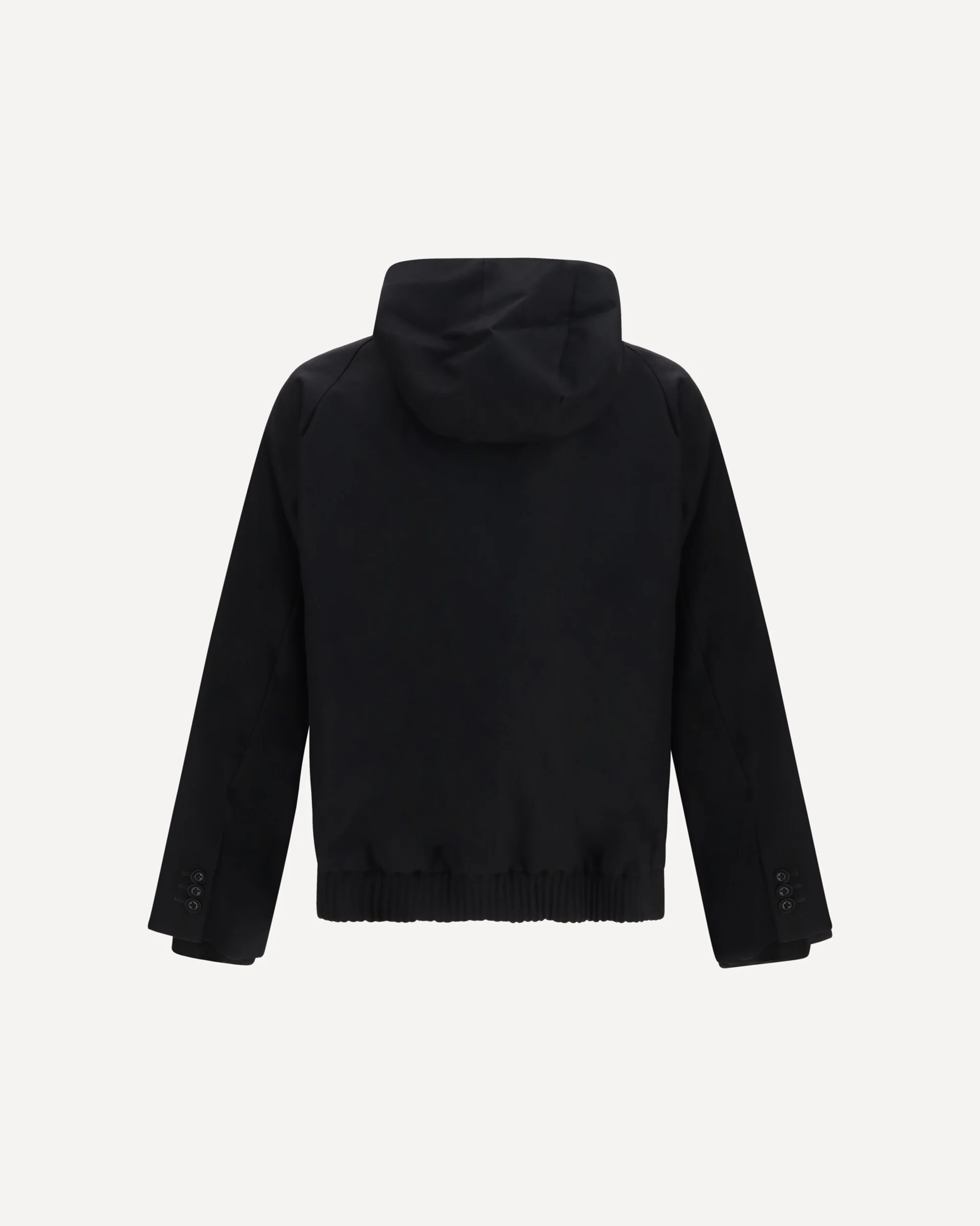 Hooded flannel Jacket - BLACK | Cheap Luxury Handbags Store,