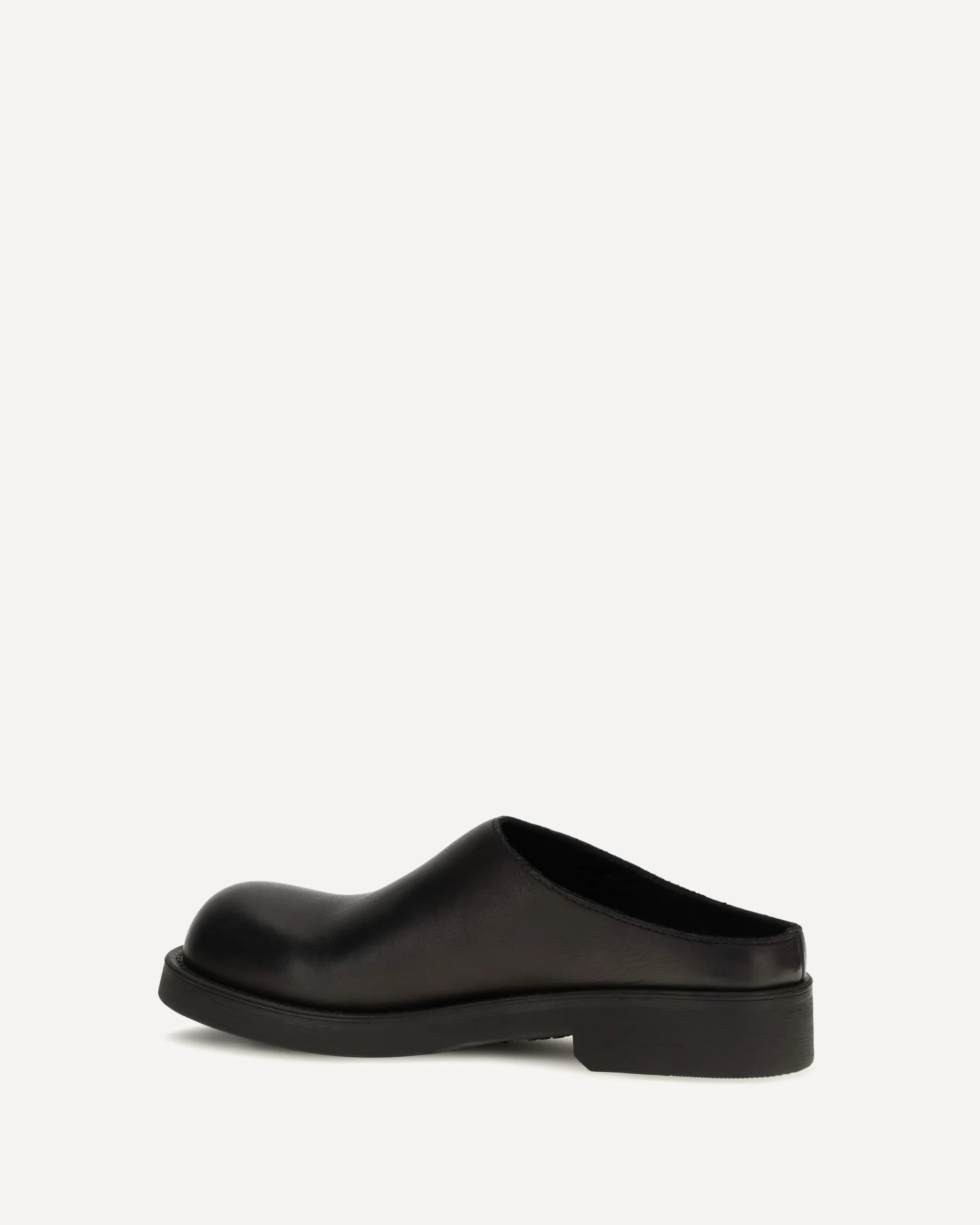 Biker round toe Mules - BLACK | Cheap Luxury Handbags Store,