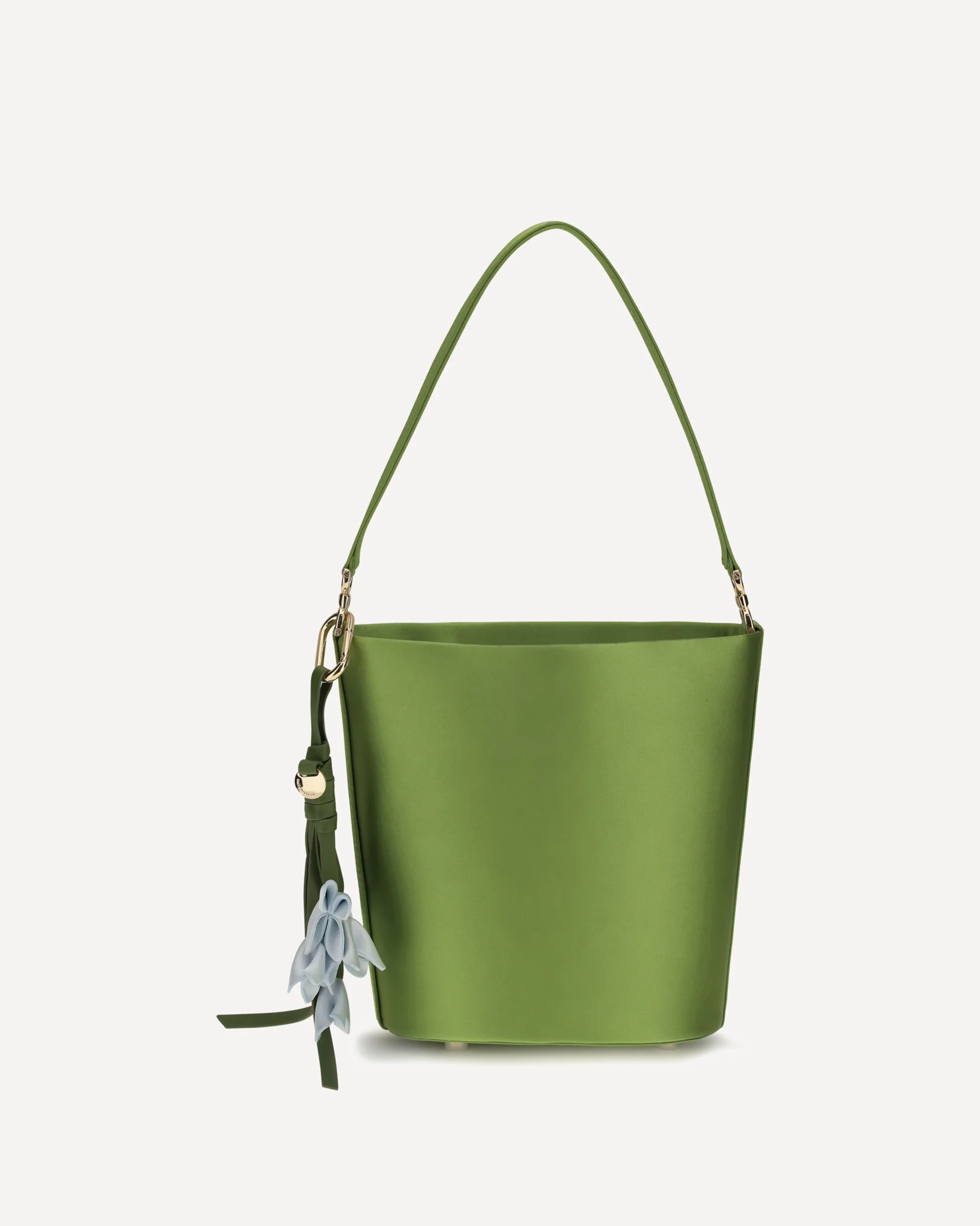 Satin Bucket Bag - GREEN | Cheap Luxury Handbags Store,