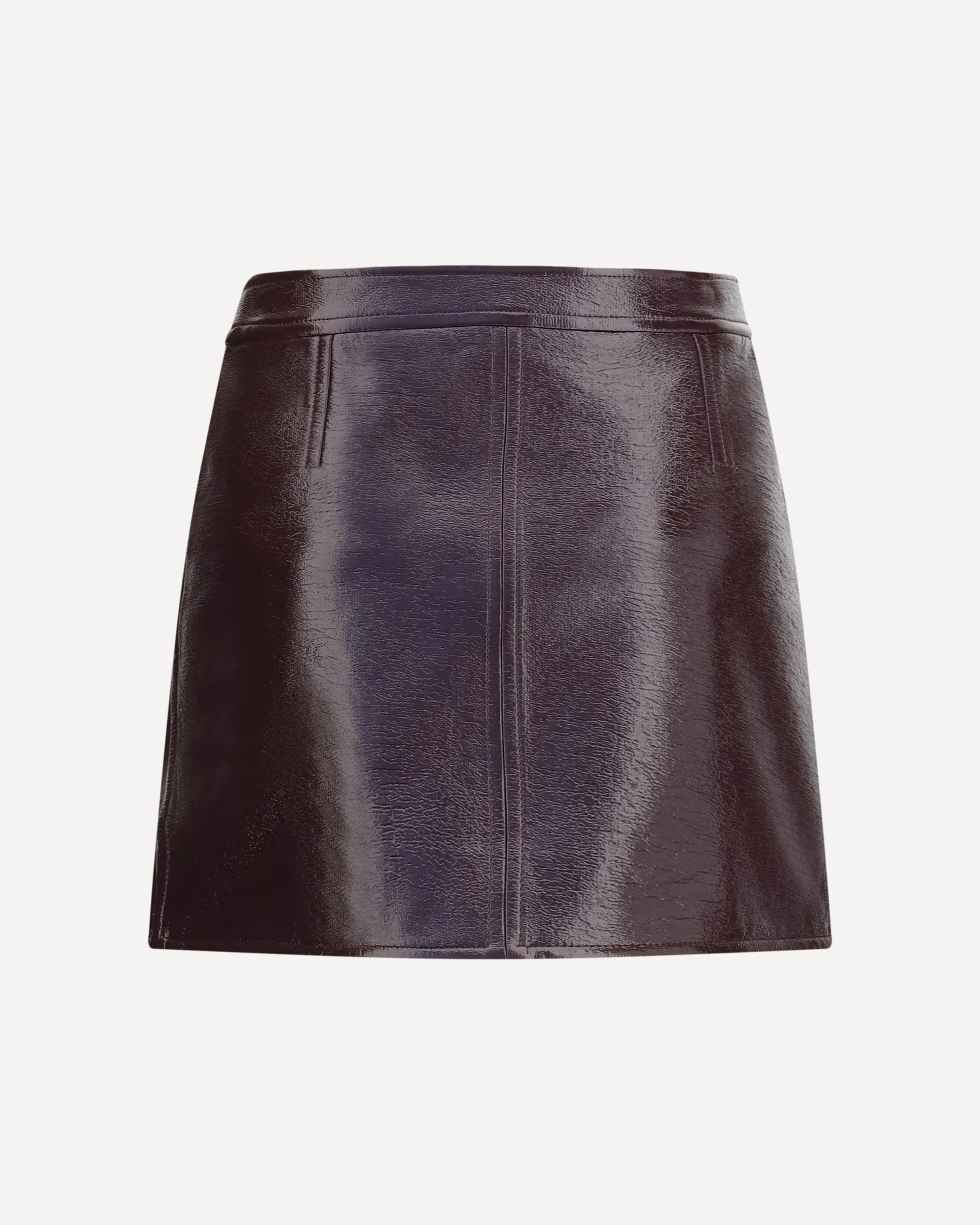 Vinyl mini Skirt - BORDEAUX | Cheap Luxury Handbags Store,