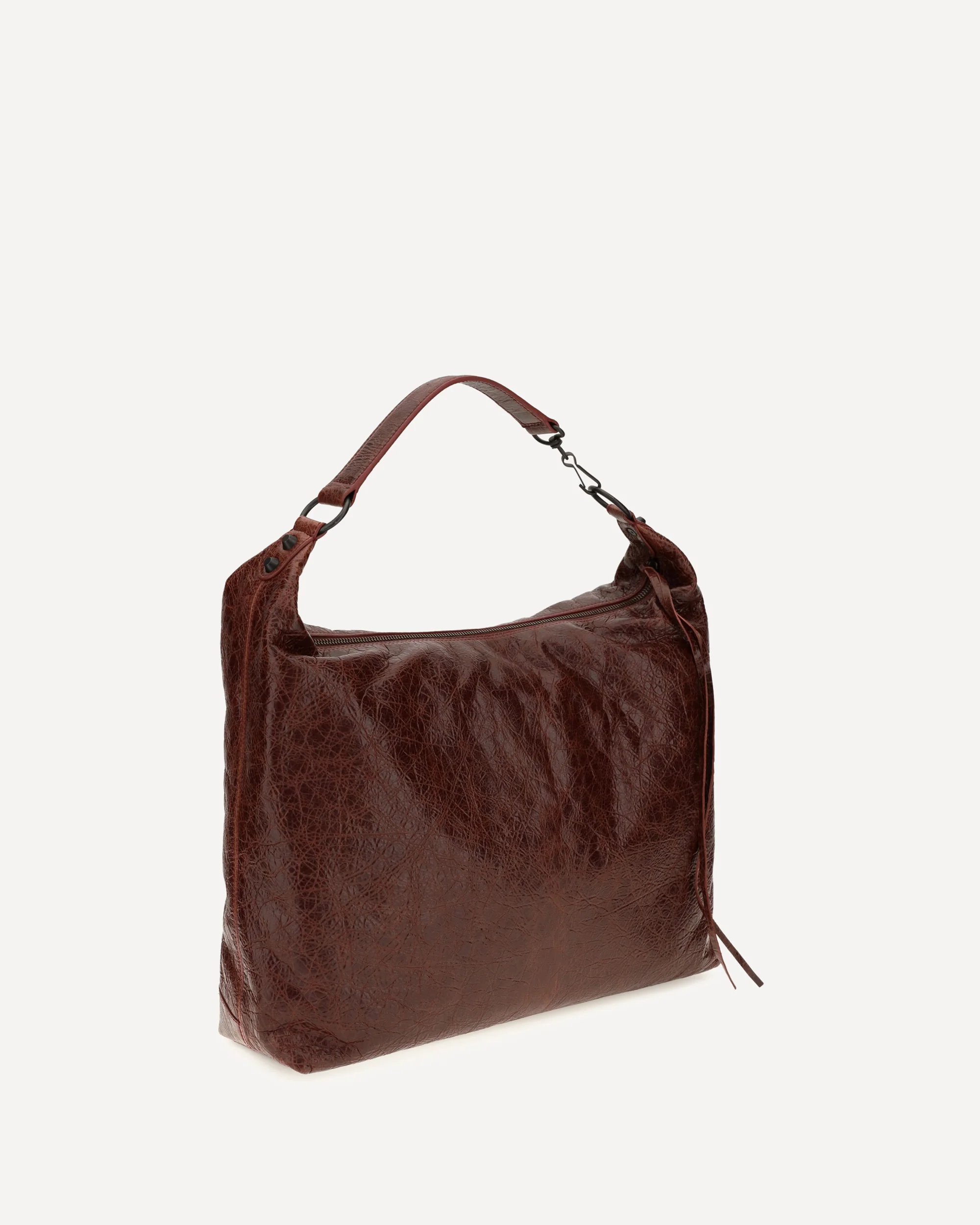 Medium Le City Hobo Shoulder Bag - BORDEAUX | Cheap Luxury Handbags Store,
