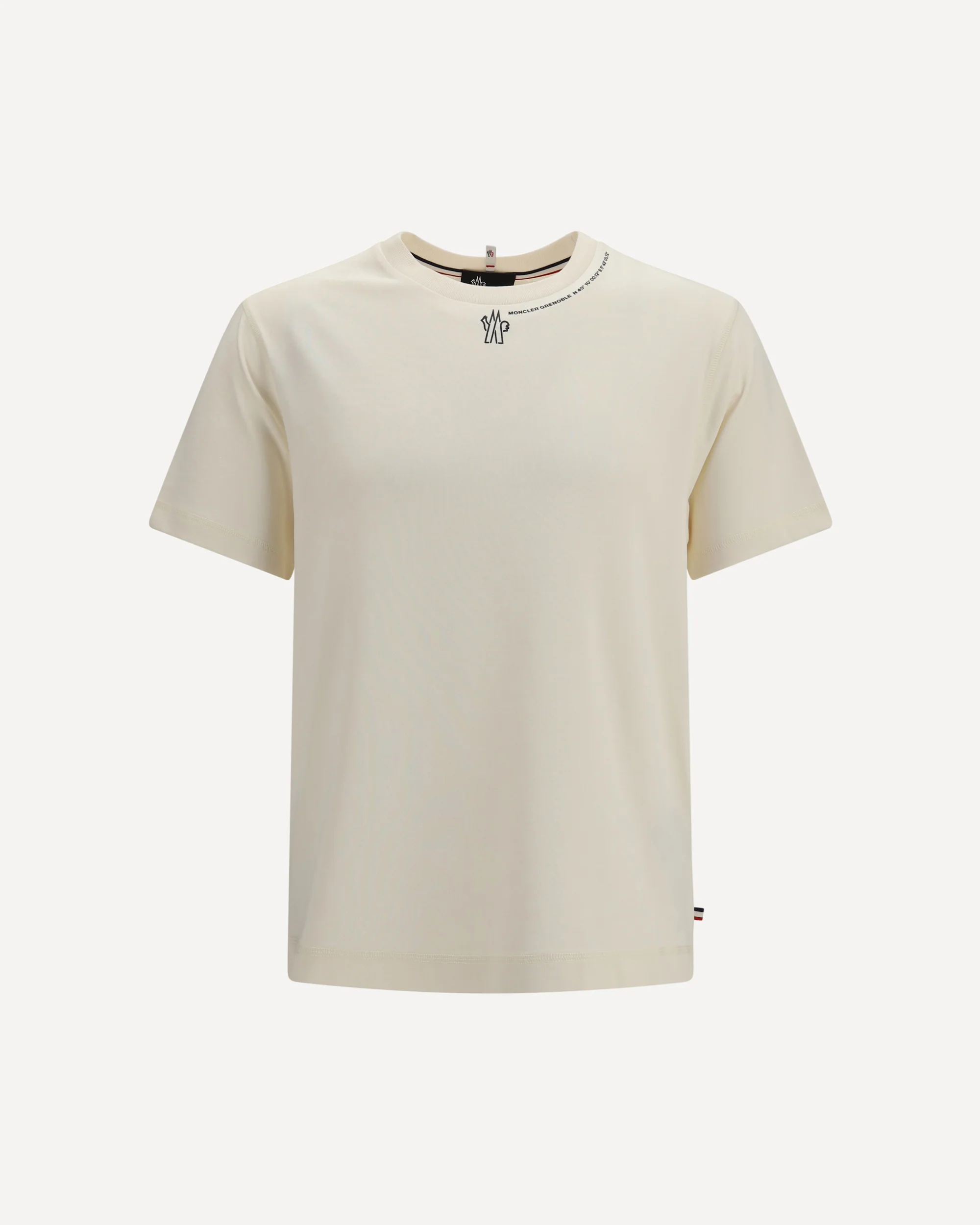 Cotton T-shirt with logo - CREAM | Cheap Luxury Handbags Store,