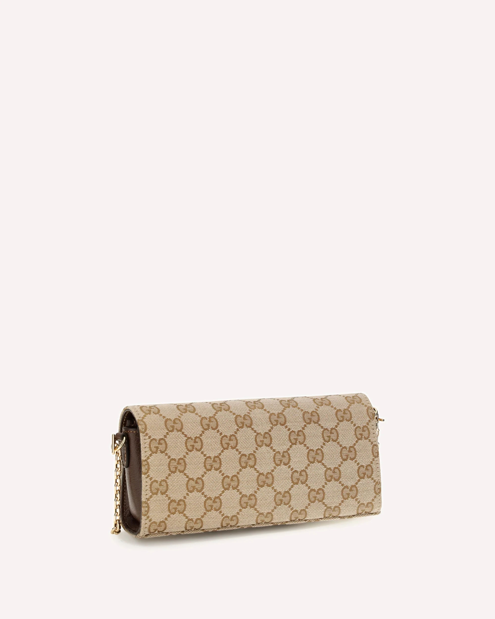 GG Fabric chain Wallet with Horsebit - BEIGE | Cheap Luxury Handbags Store,