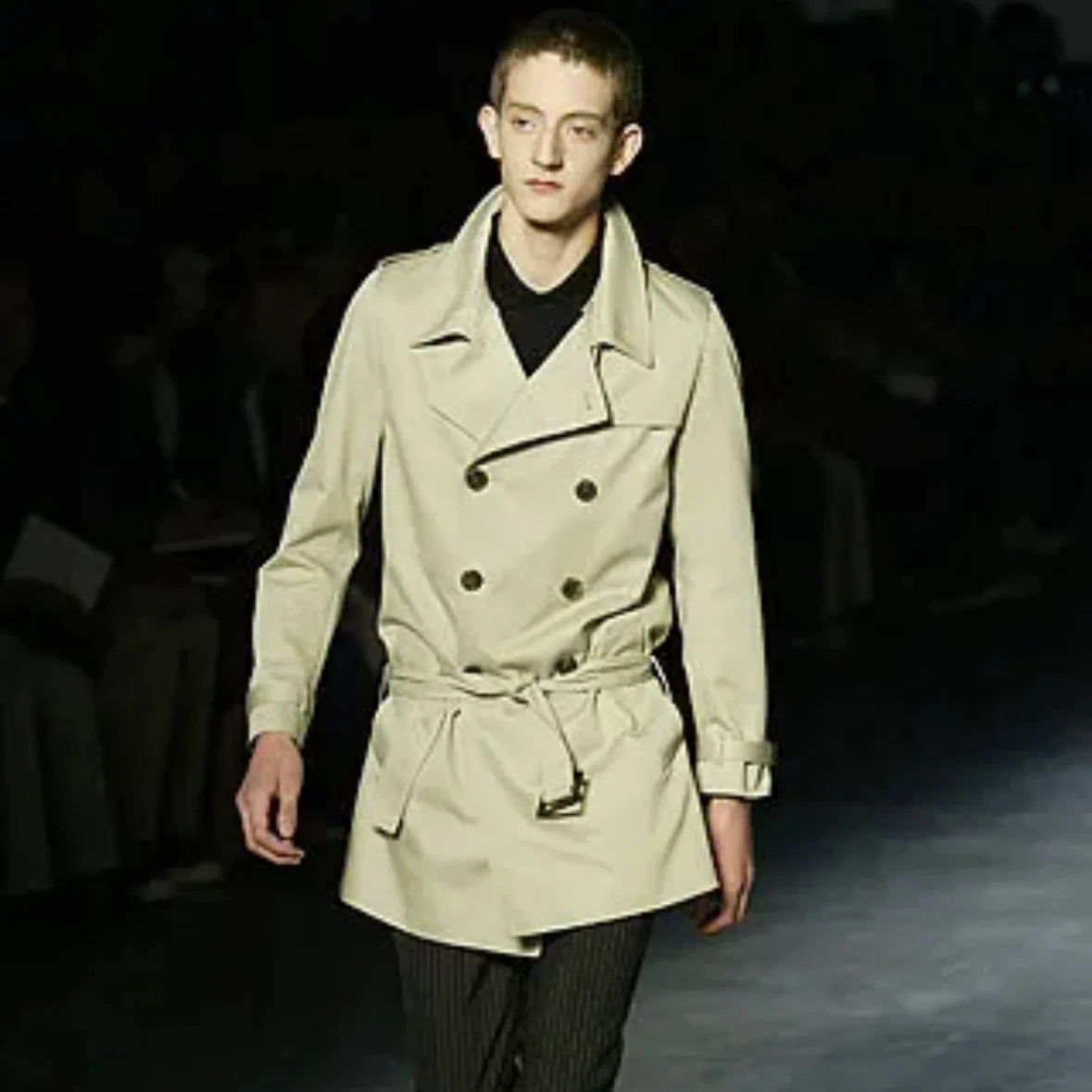 Dior Homme Chest Layer Military Trench Coat - SS06