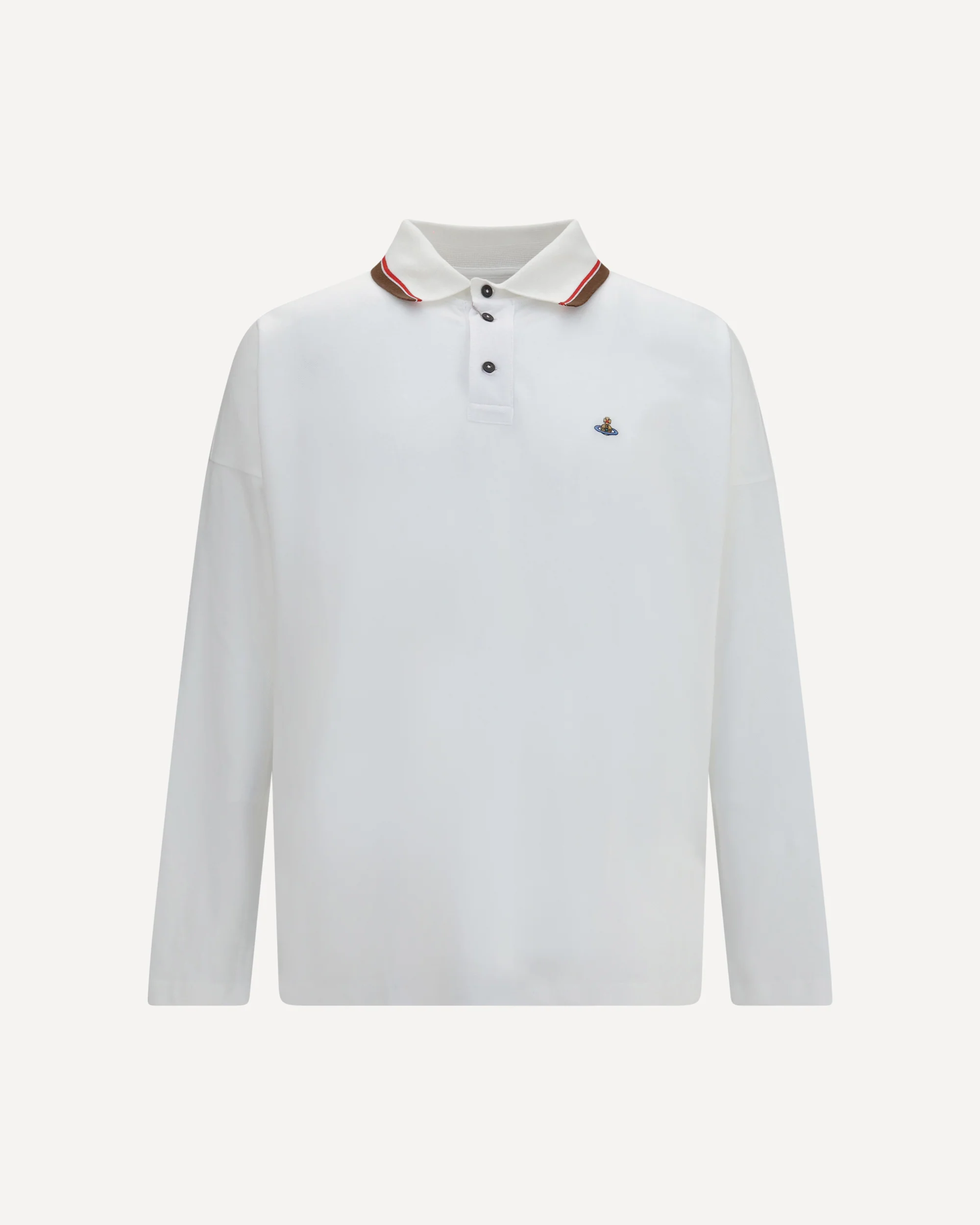 Oversized long-sleeve Polo - WHITE | Cheap Luxury Handbags Store,