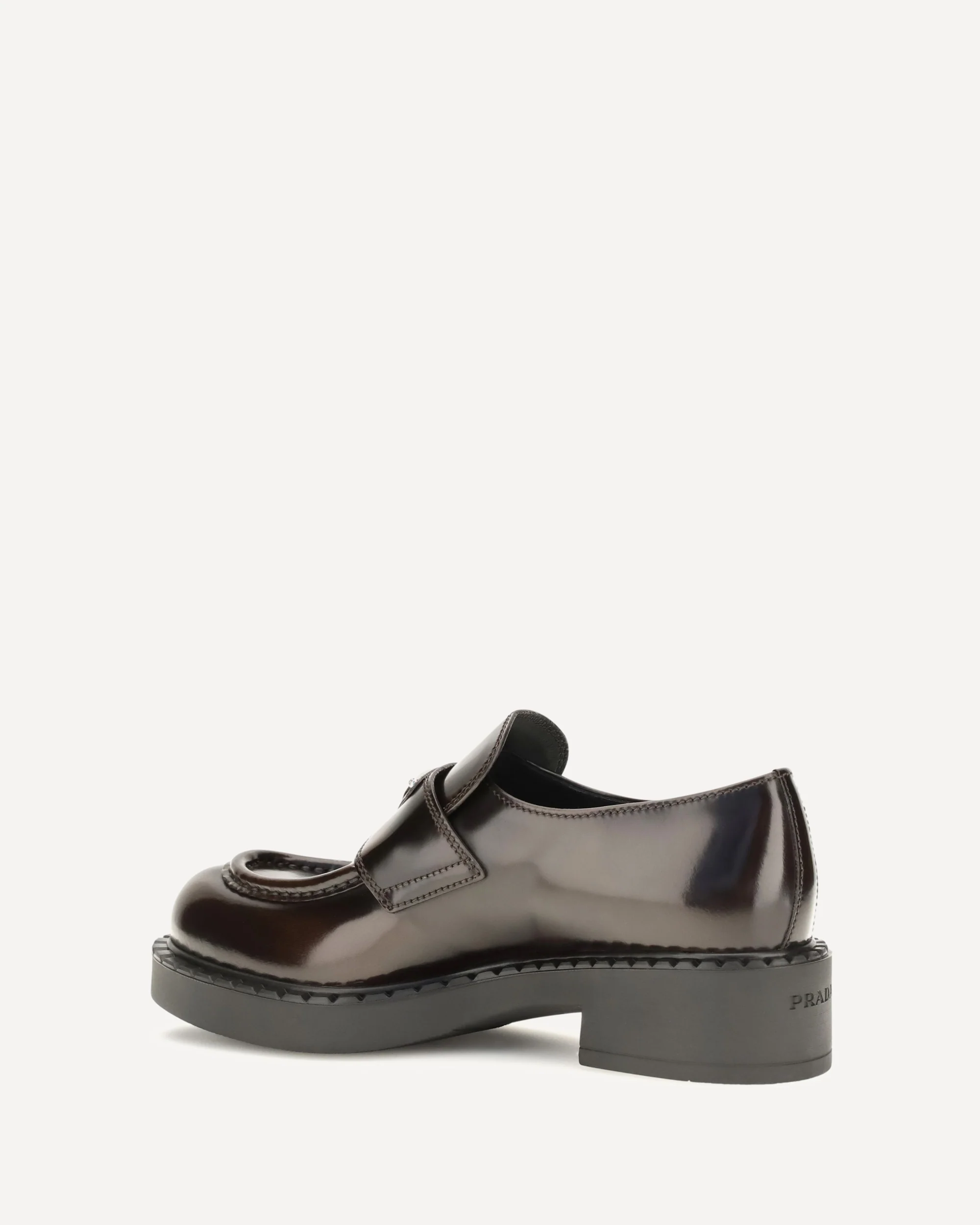 Leather logo Loafers - BROWN | Cheap Luxury Handbags Store,