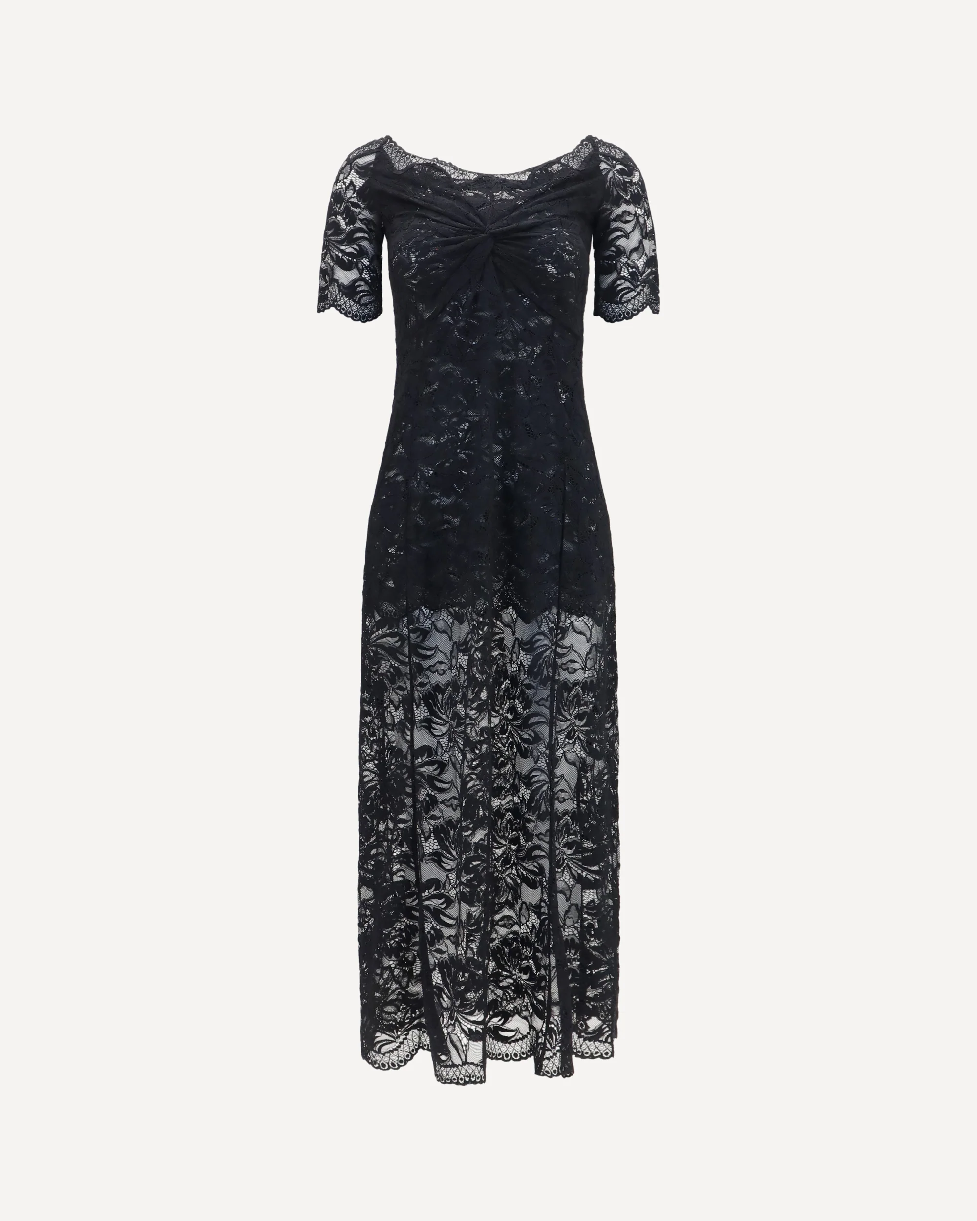 Floral lace Long Dress - BLACK | Cheap Luxury Handbags Store,
