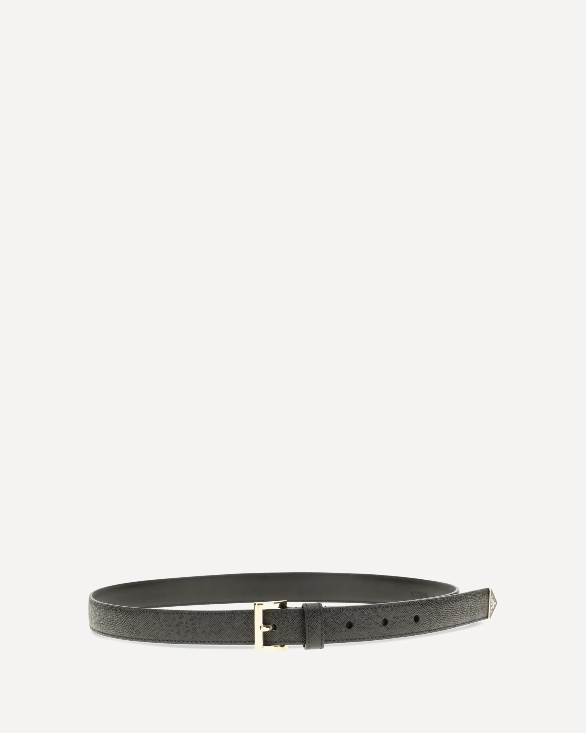 Saffiano leather Belt - BLACK | Cheap Luxury Handbags Store,