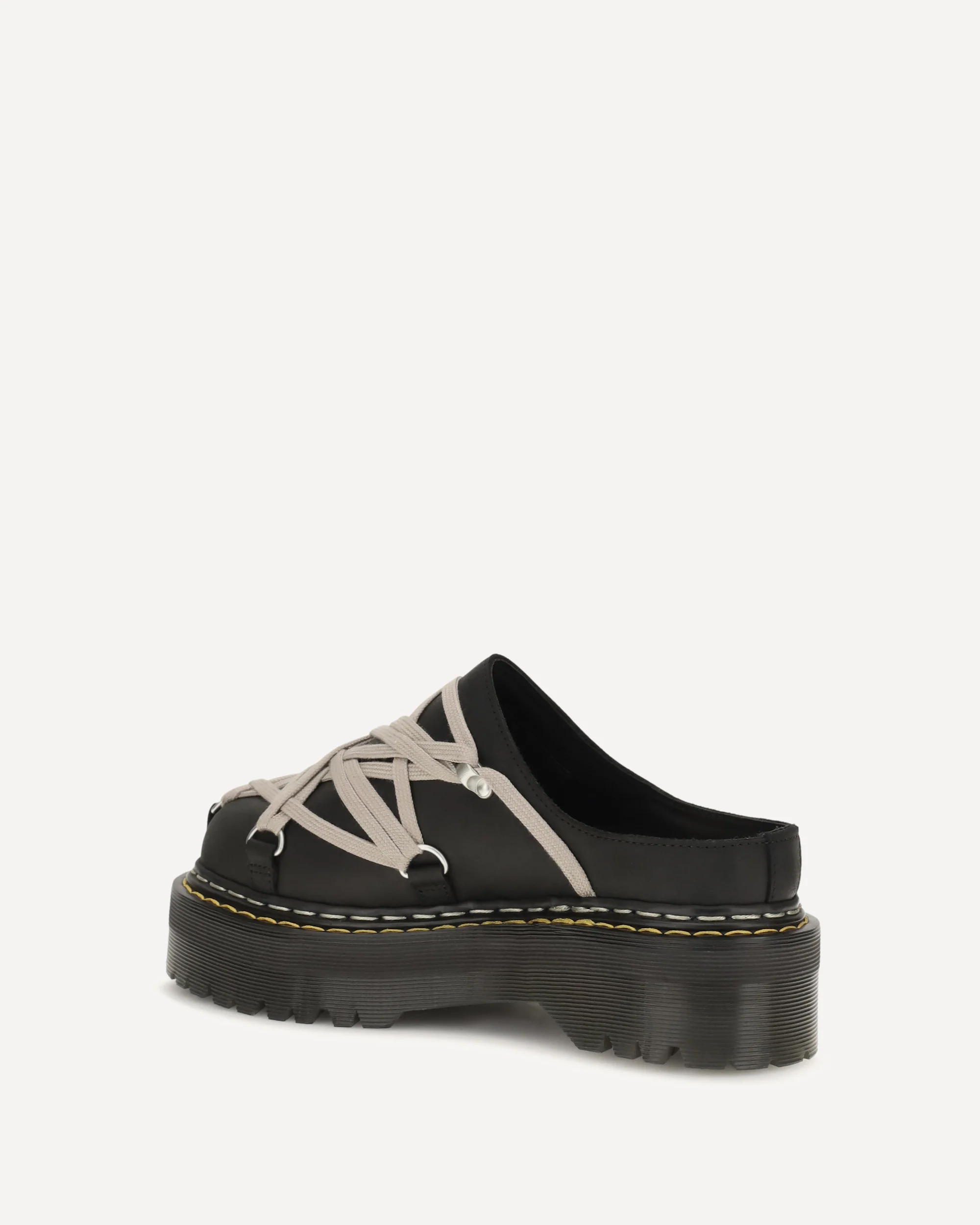 Quad Sole Megalace Mules - BLACK | Cheap Luxury Handbags Store,