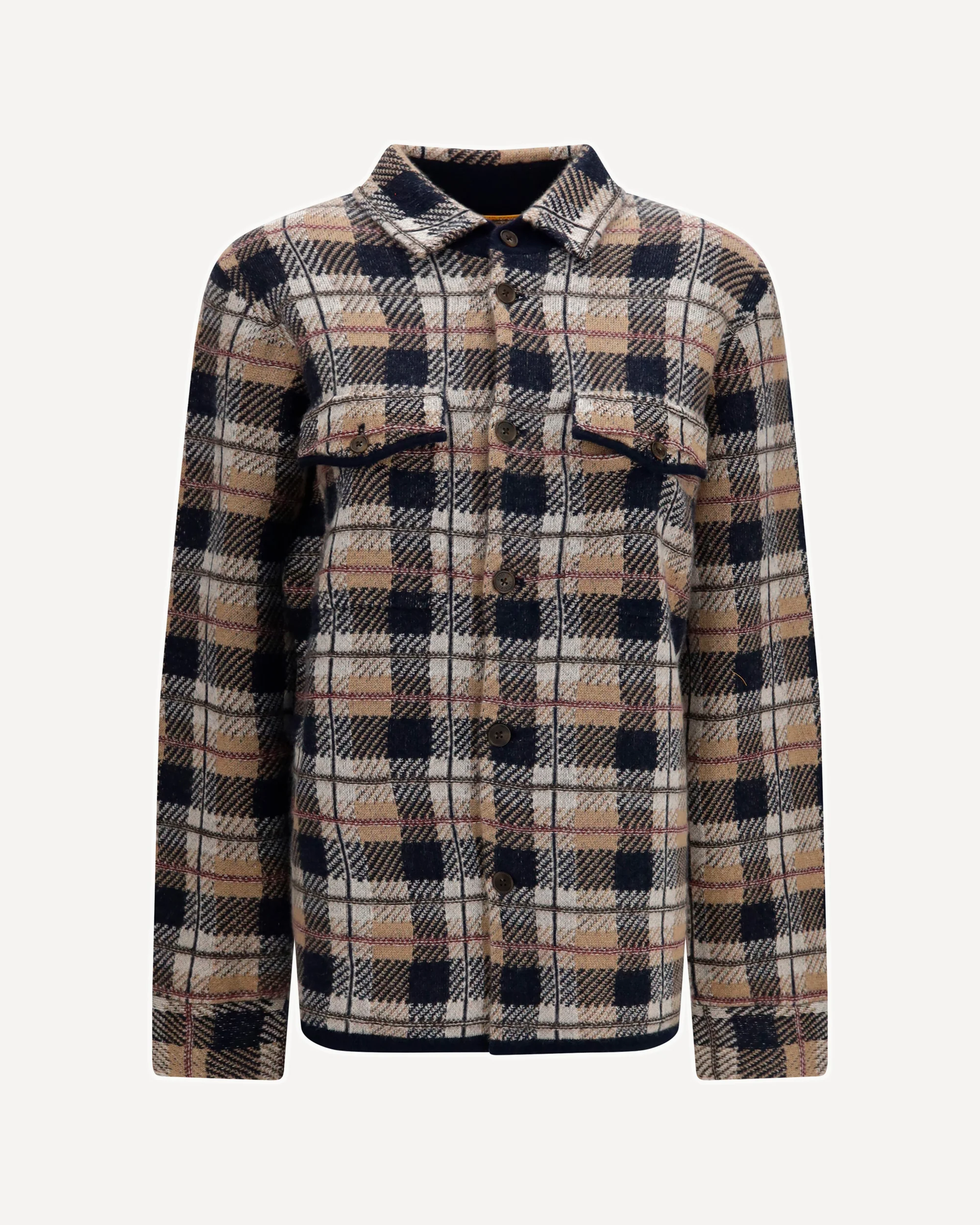 Checked cashmere Shirt - BROWN | Cheap Luxury Handbags Store,