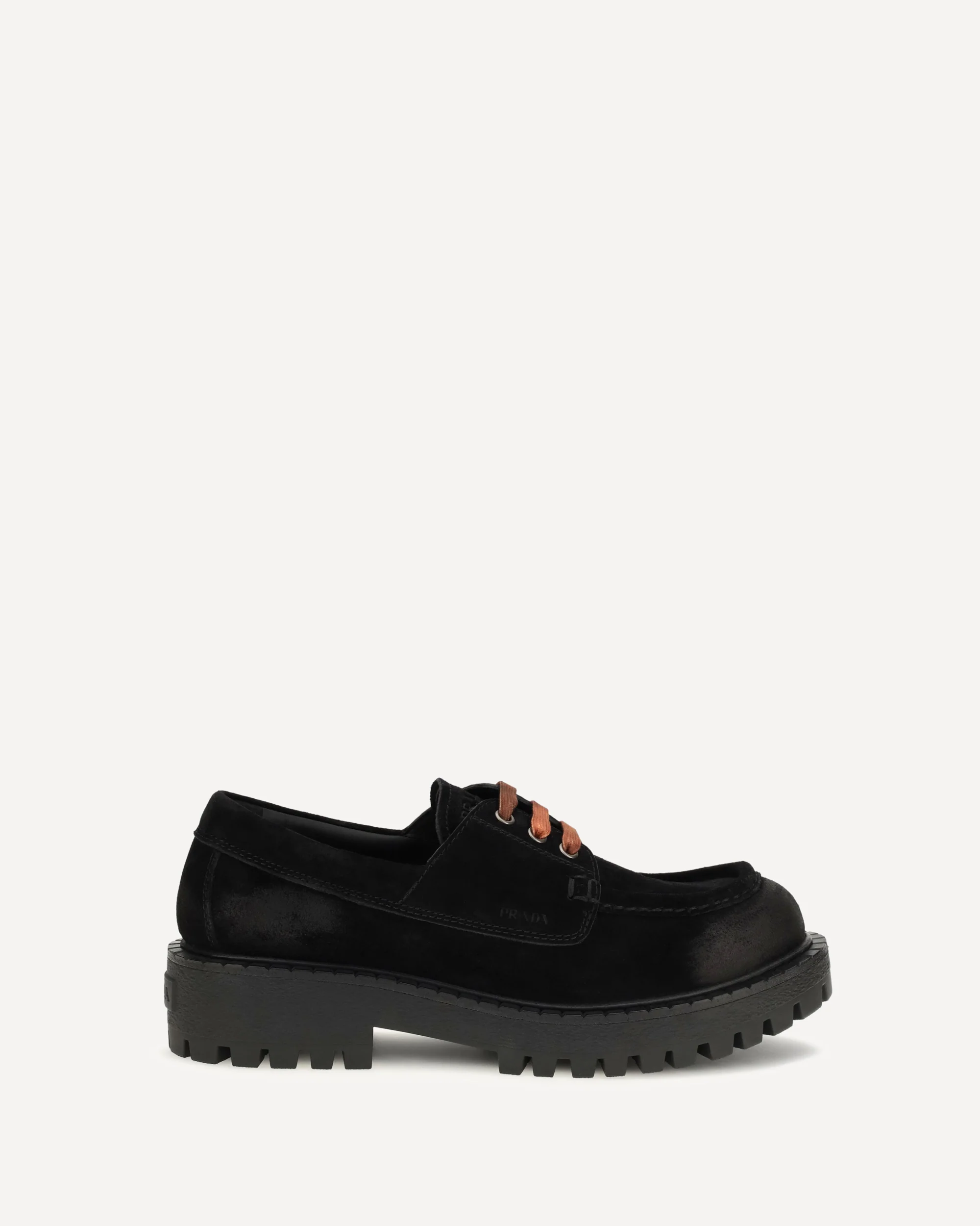 Suede lace-up Loafers - BLACK | Cheap Luxury Handbags Store,
