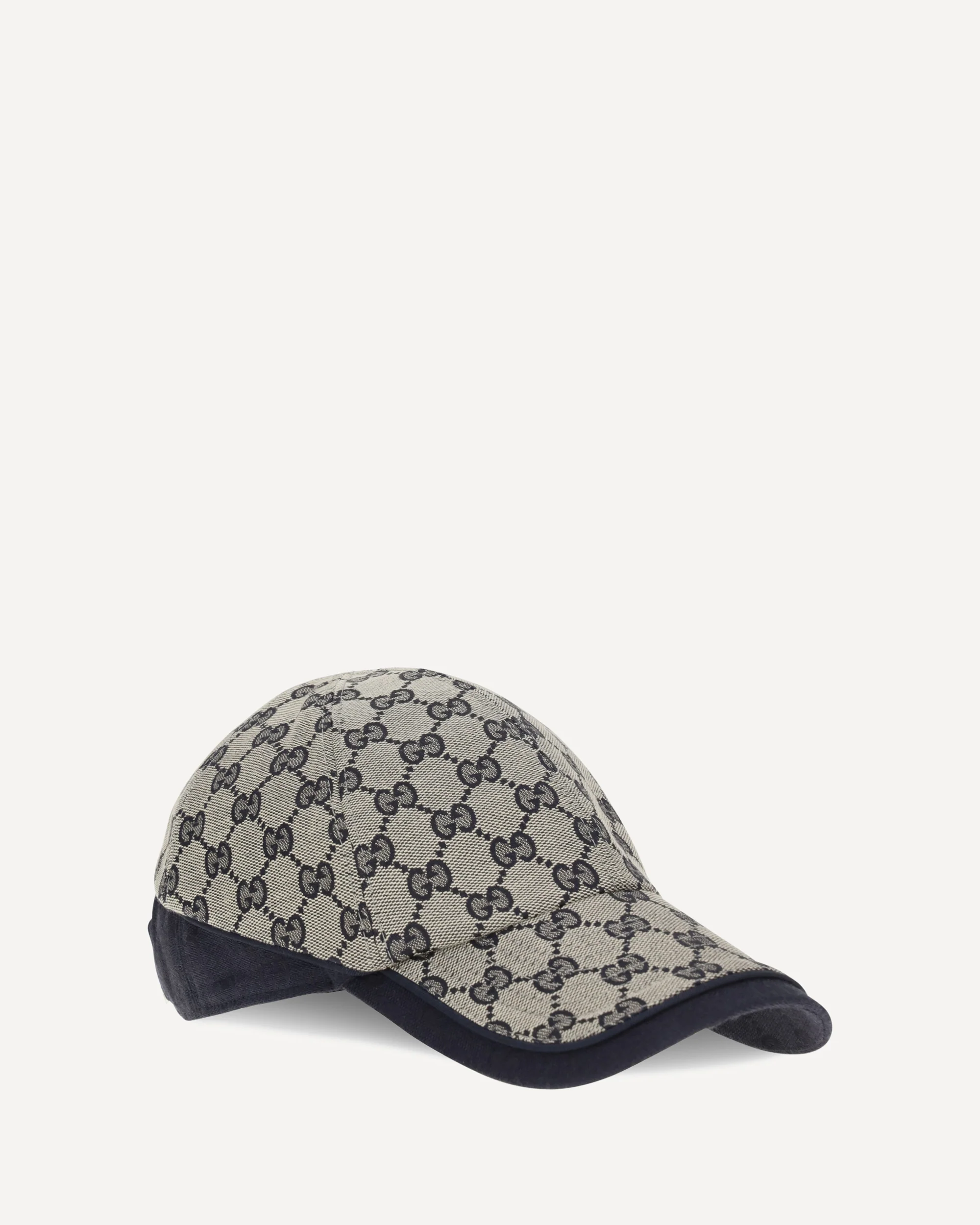 GG cotton fabric Baseball Hat - GREY | Cheap Luxury Handbags Store,
