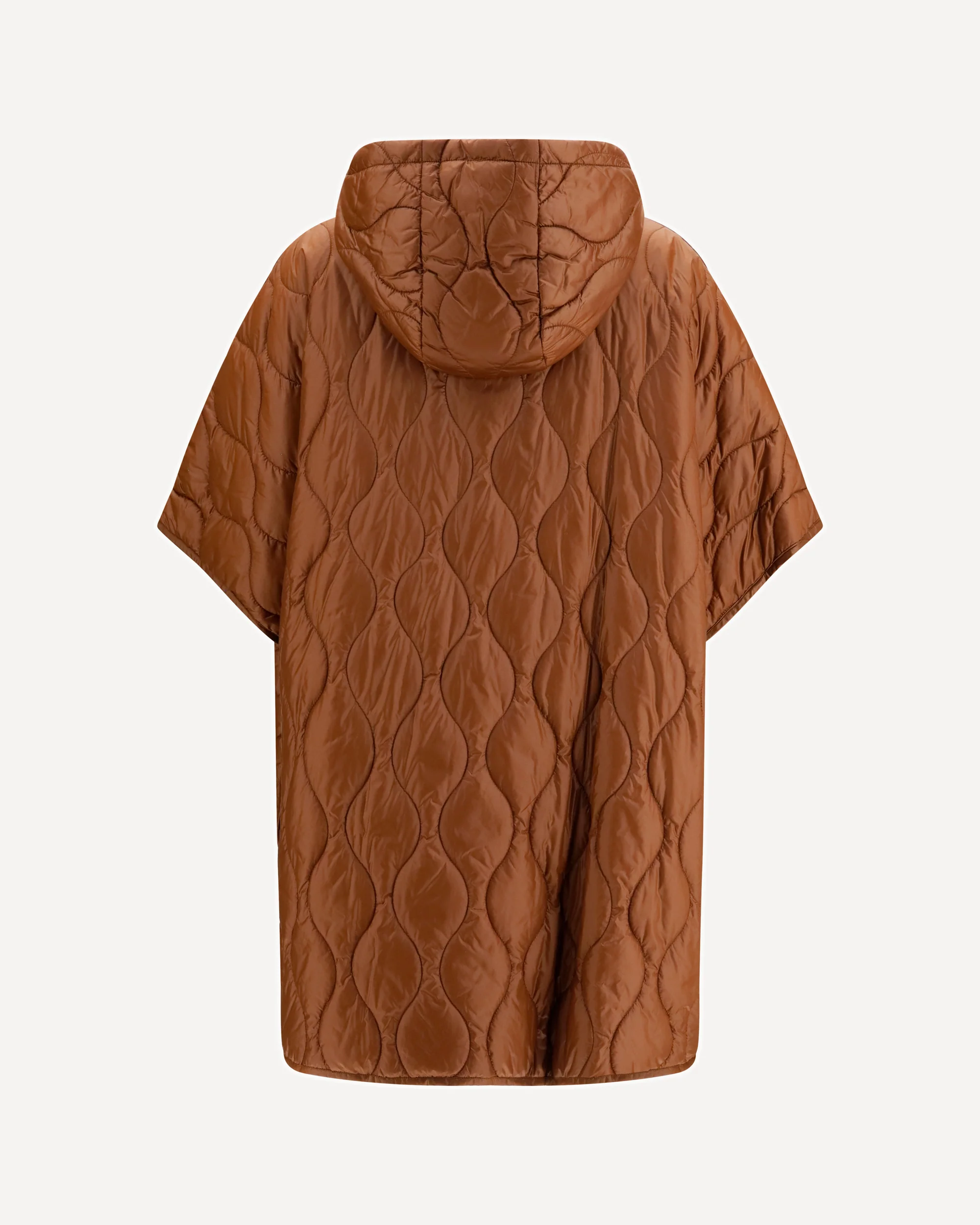 Quilted Urban Light Nylon Cape - BROWN | Cheap Luxury Handbags Store,