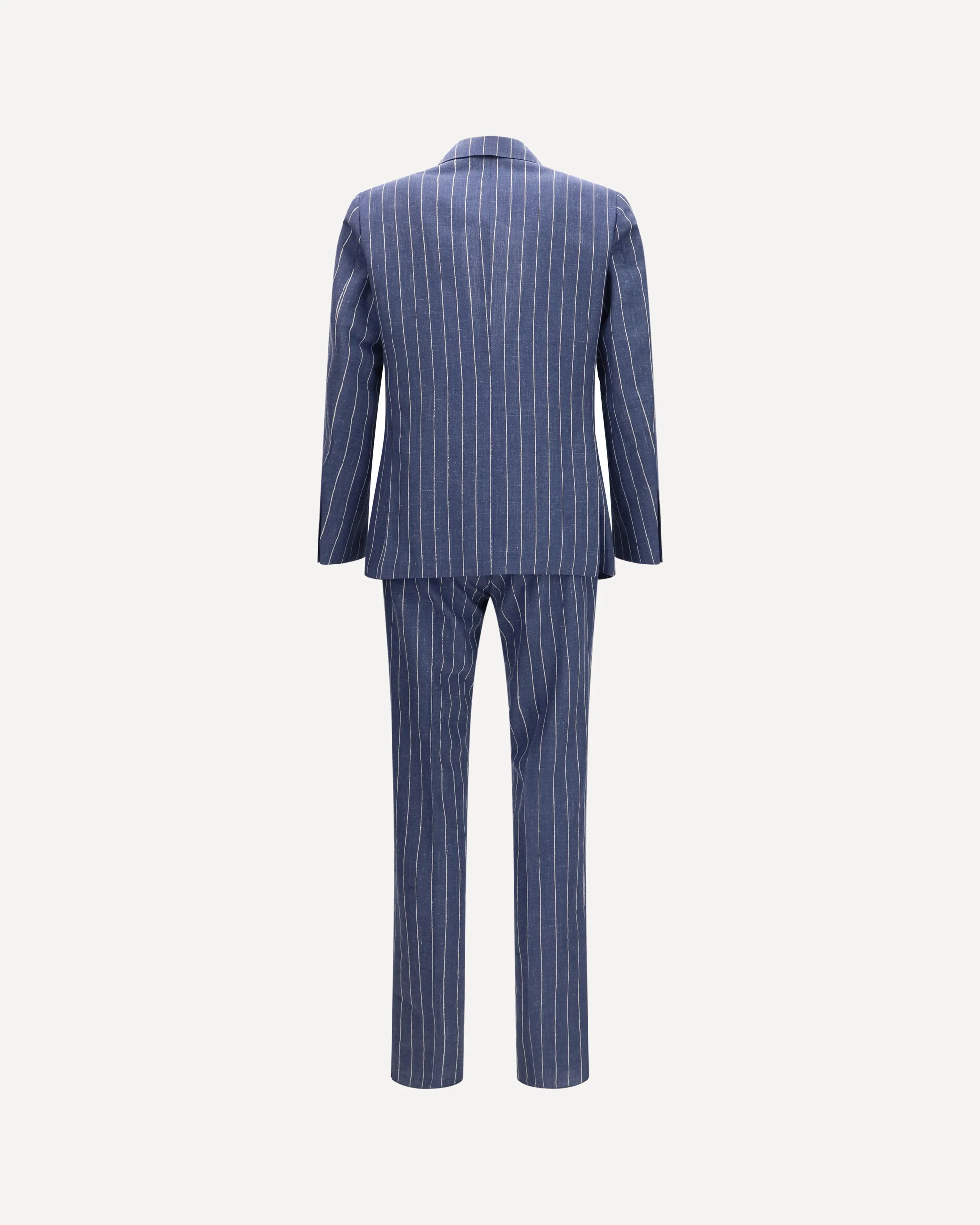 Single-breasted pinstripe Suit with patch pocket - BLUE | Cheap Luxury Handbags Store,