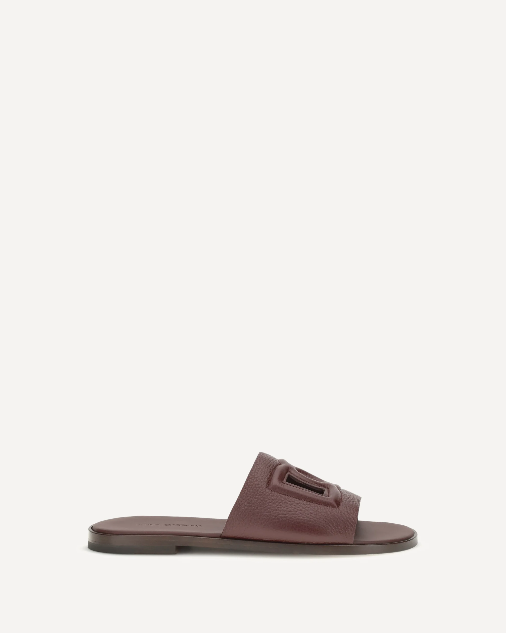 Grained leather Sandals - BROWN | Cheap Luxury Handbags Store,