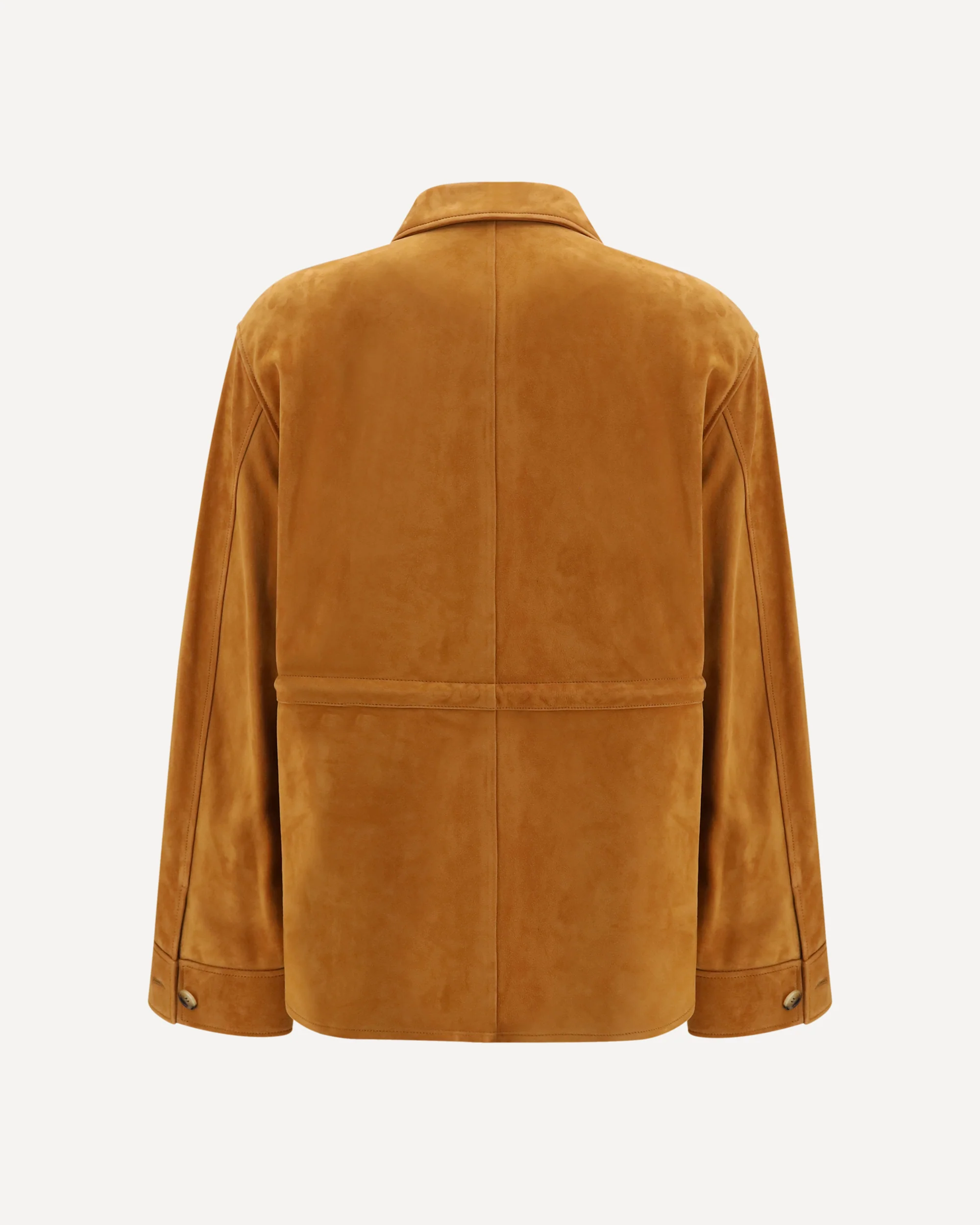 Suede goat leather workwear Jacket - BROWN | Cheap Luxury Handbags Store,