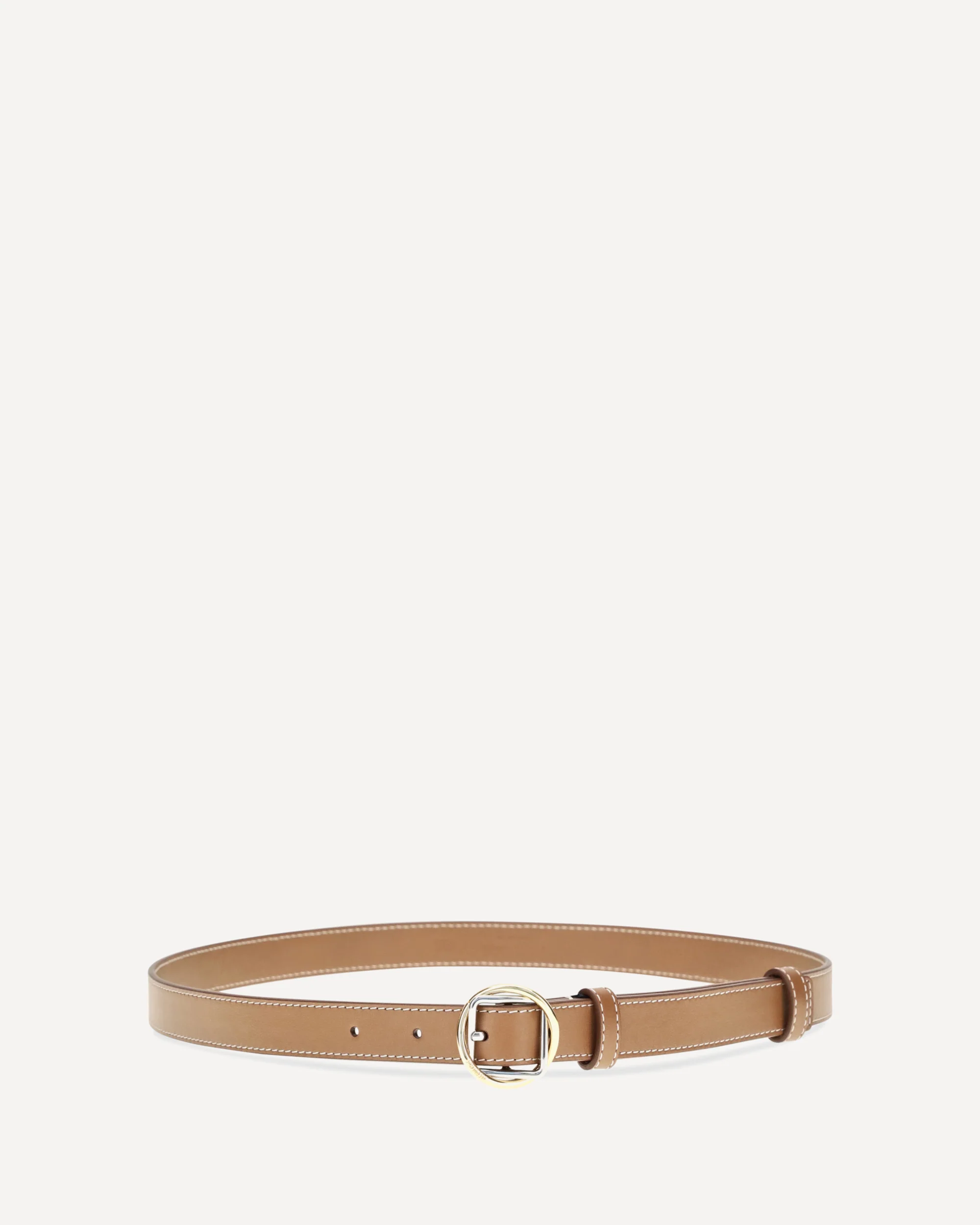 Salon slim leather Belt - BEIGE | Cheap Luxury Handbags Store,