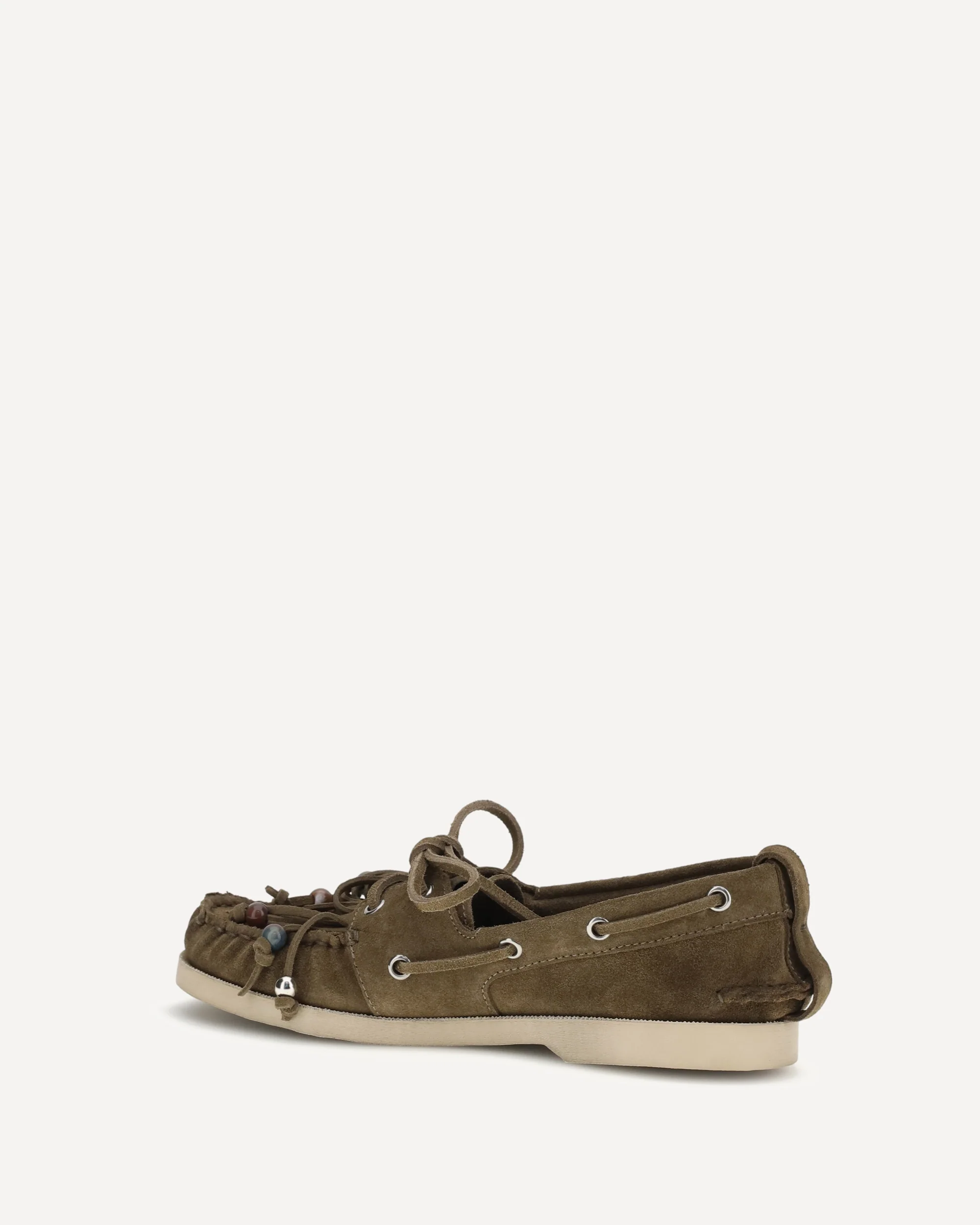 Boat Loafers - KHAKI  | Cheap Luxury Handbags Store,