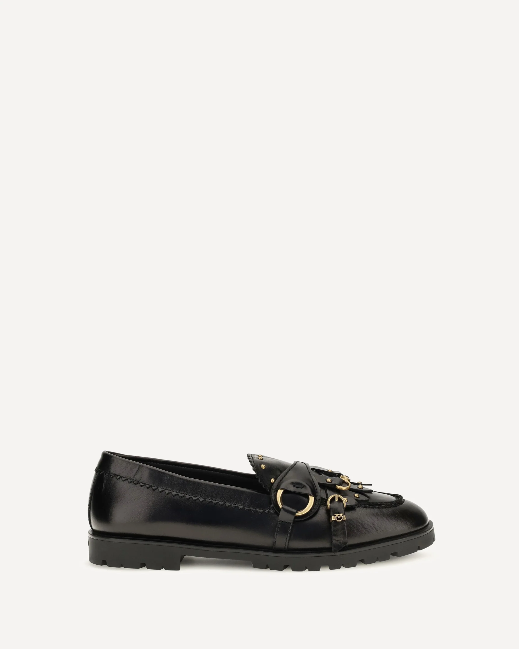 Nora leather Loafers - BLACK | Cheap Luxury Handbags Store,