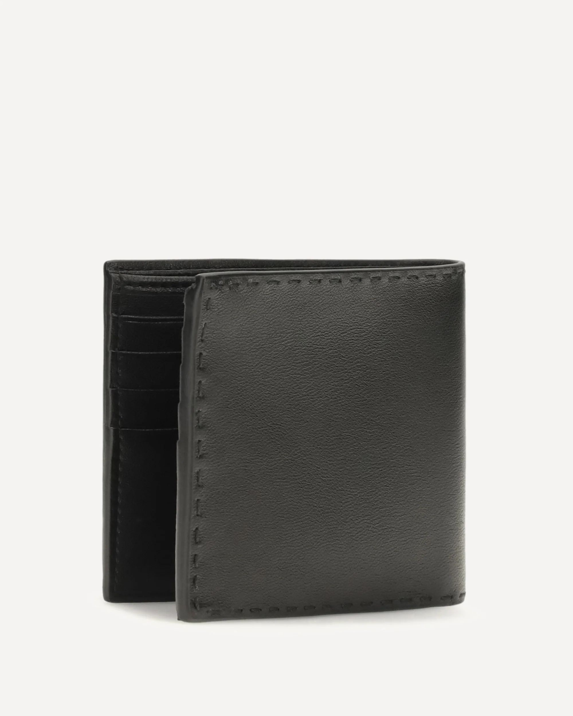 Antiqued leather Wallet - BLACK | Cheap Luxury Handbags Store,