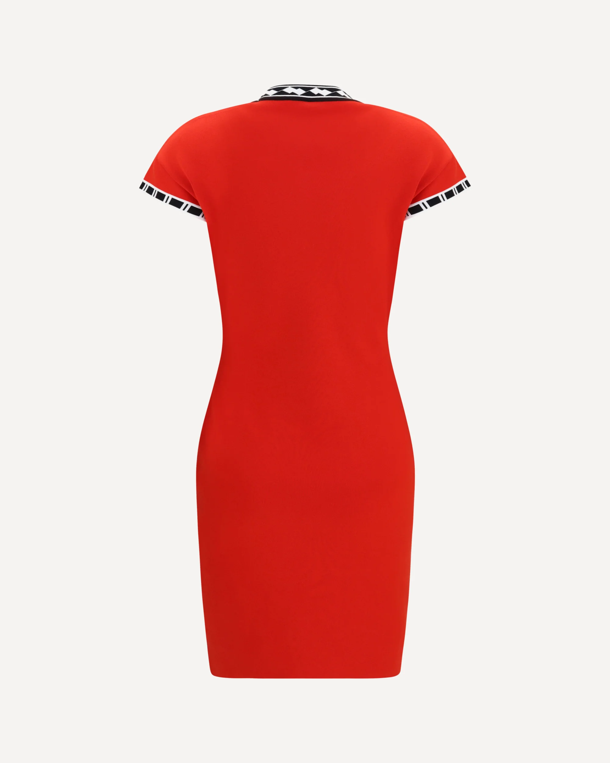 Cotton knit mini Dress - RED | Cheap Luxury Handbags Store,