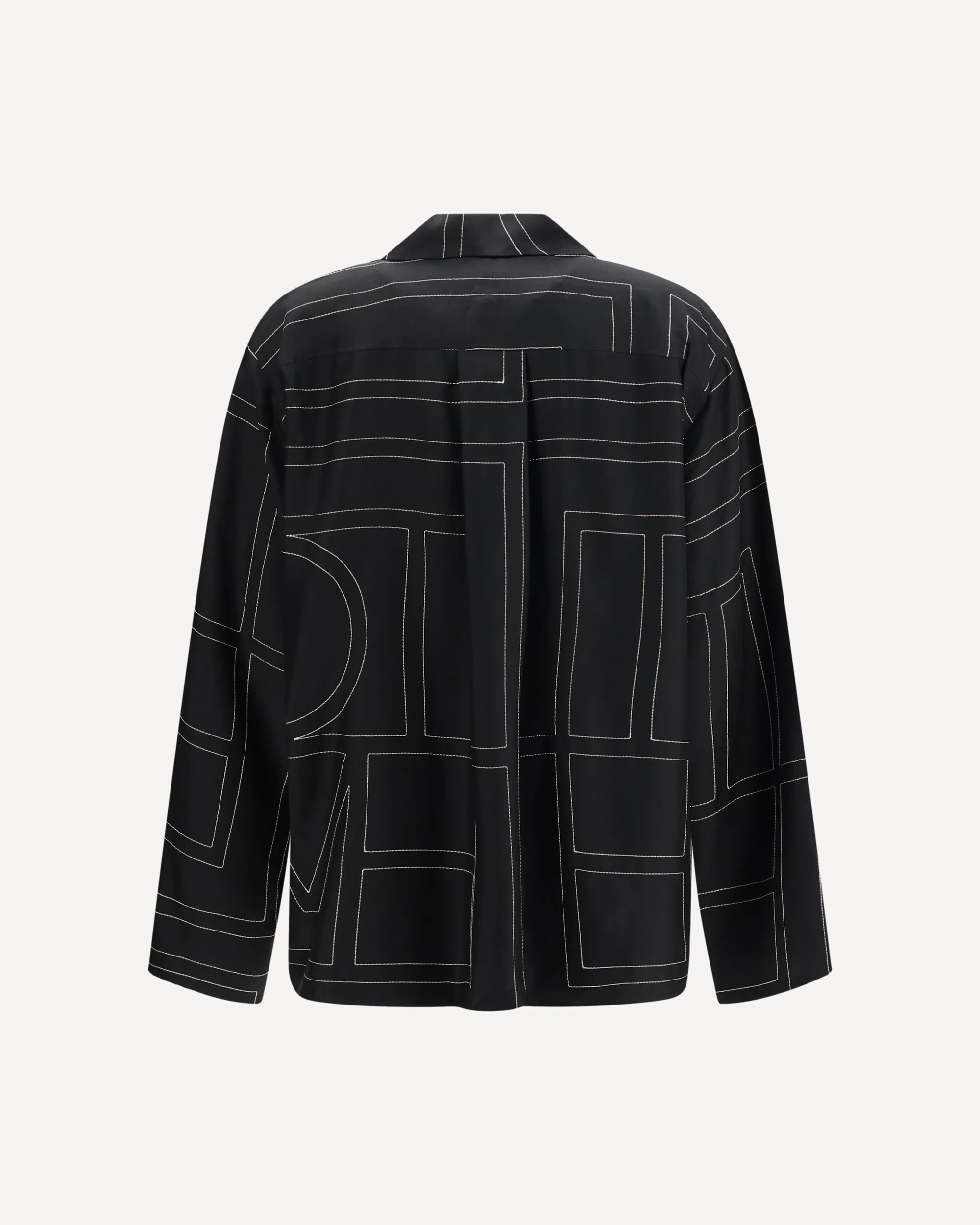Silk Shirt with all-over monogram - BLACK | Cheap Luxury Handbags Store,