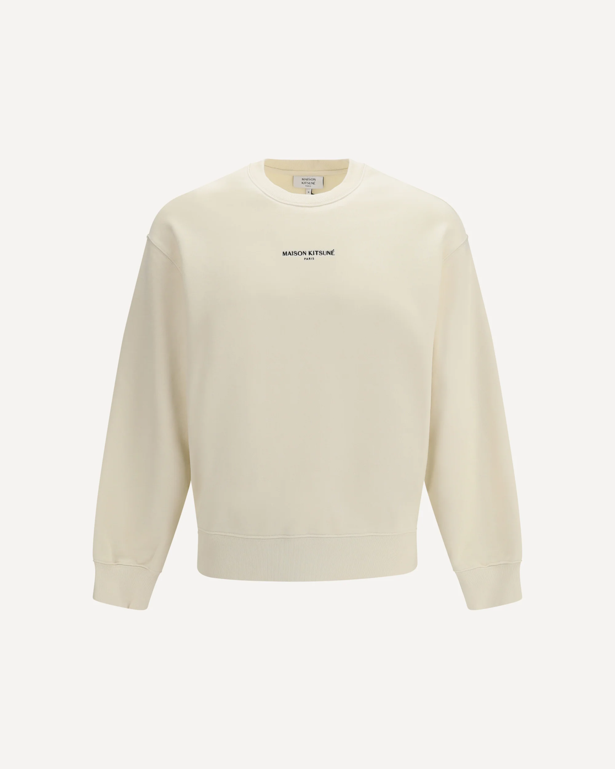 Maison Kitsuné Paris Comfort Sweatshirt in cotton fleece - BEIGE | Cheap Luxury Handbags Store,