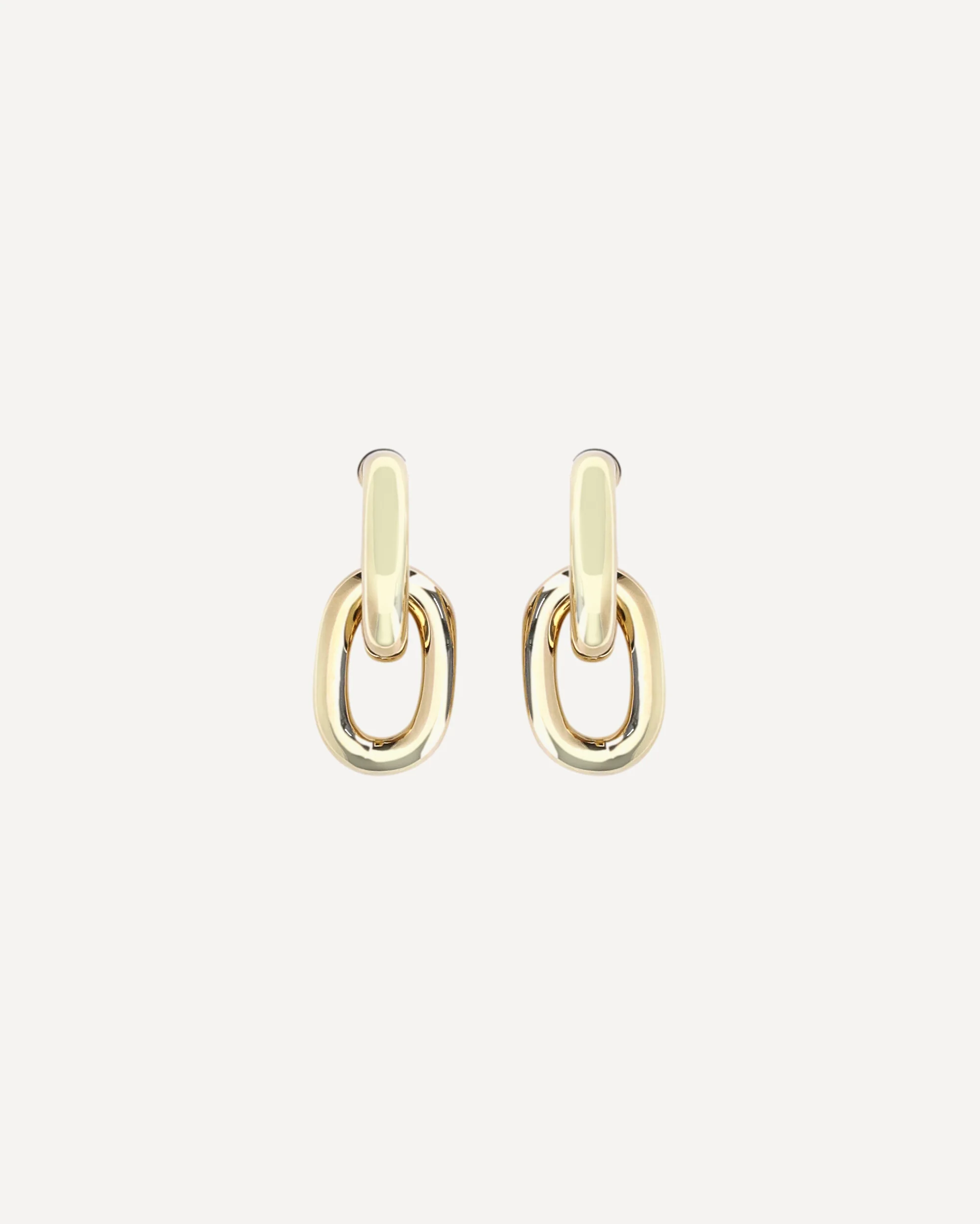Double XL Link Earrings - GOLD | Cheap Luxury Handbags Store,