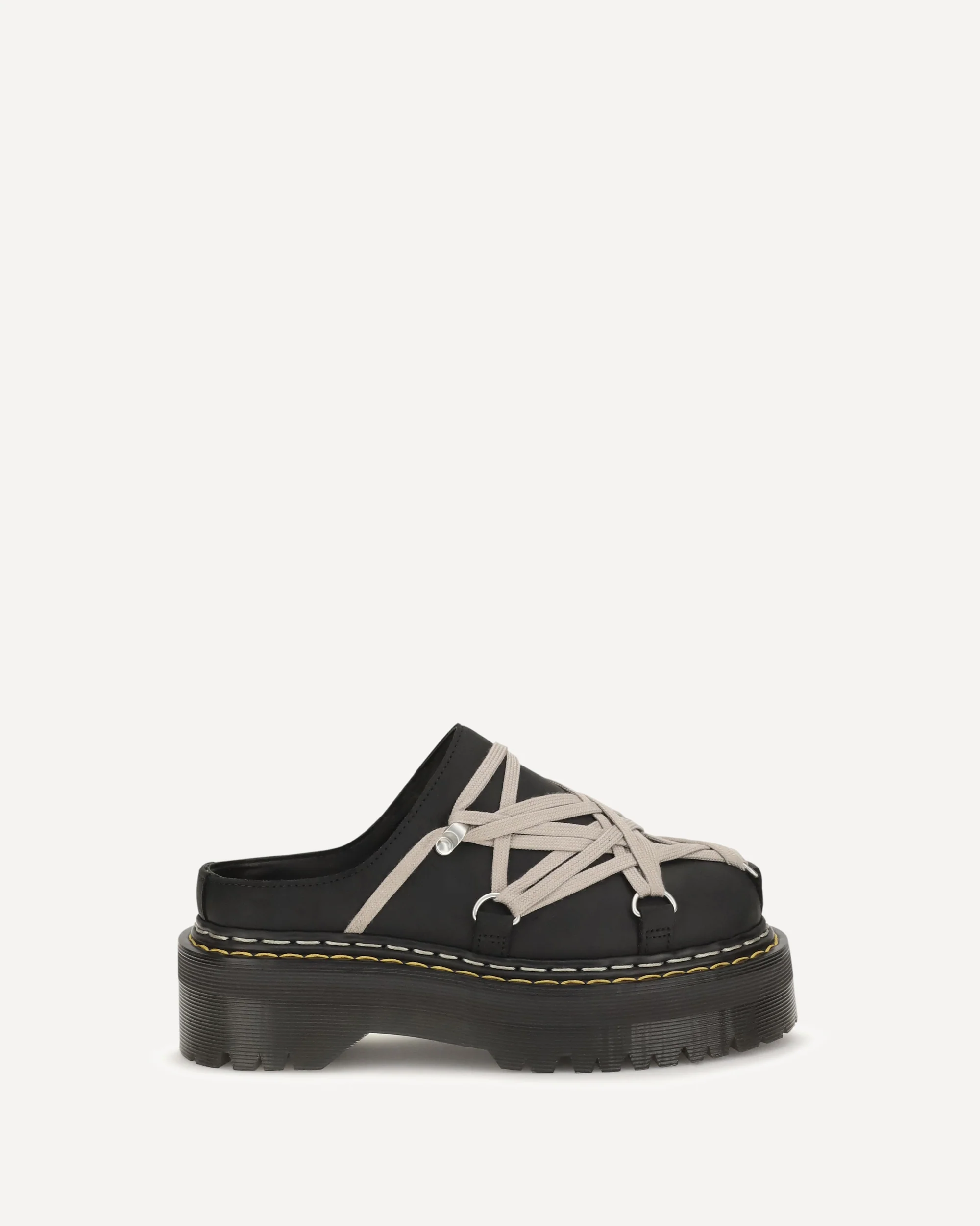 Quad Sole Megalace Mules - BLACK | Cheap Luxury Handbags Store,