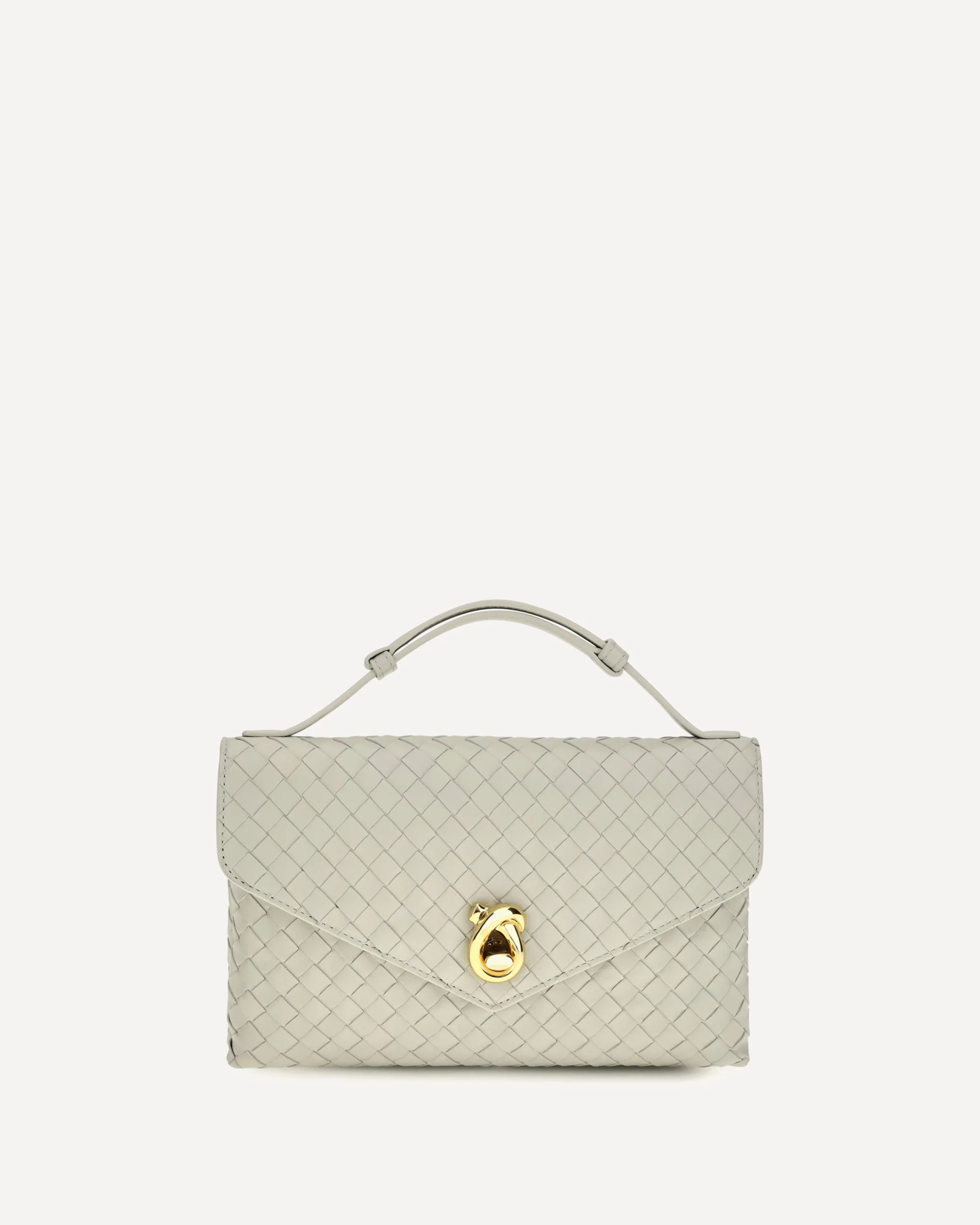 Knot Lock Shoulder Bag - WHITE | Cheap Luxury Handbags Store,